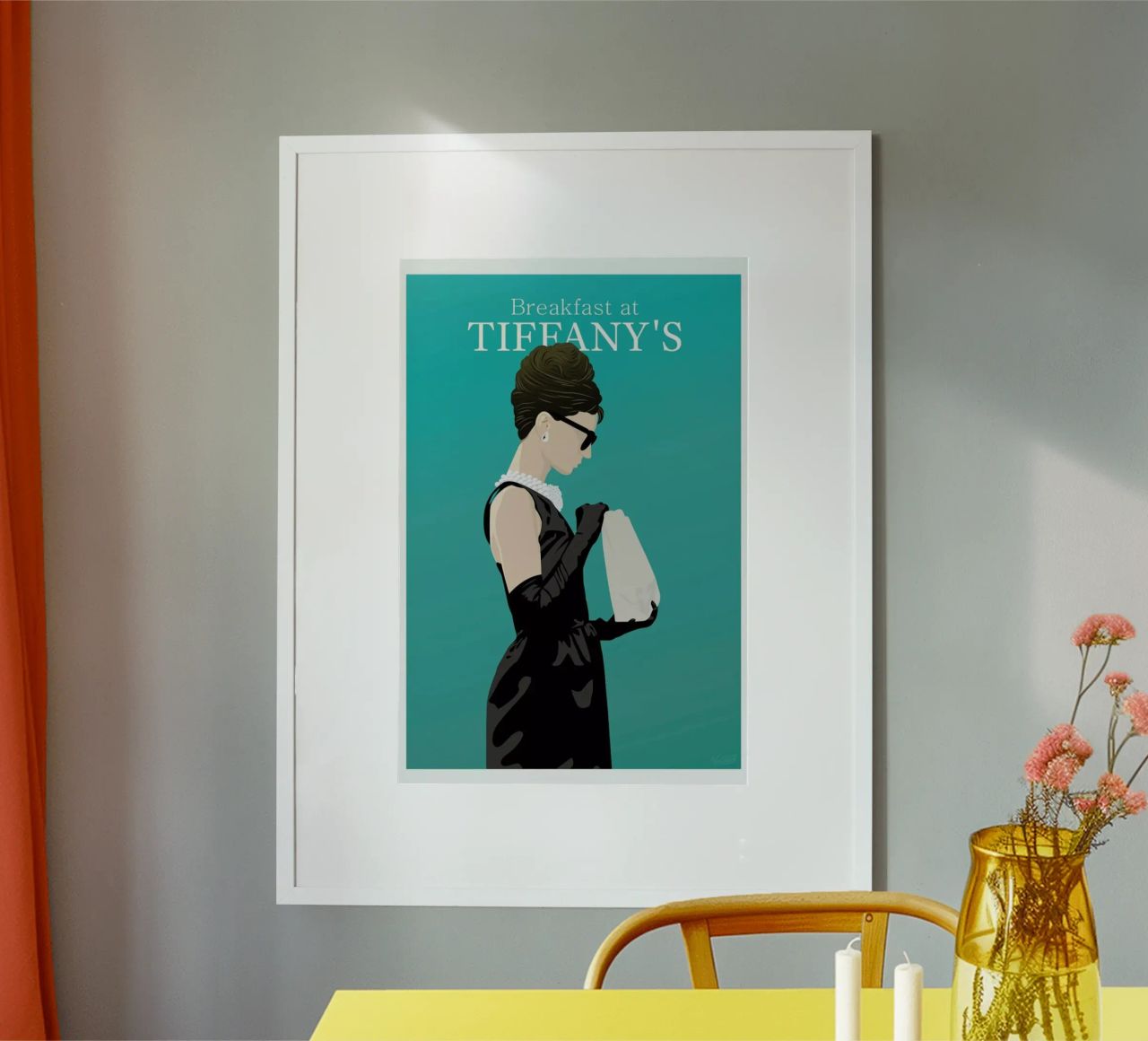 Breakfast at Tiffany's poster with plastic frame by Gallery Print and Art Limited