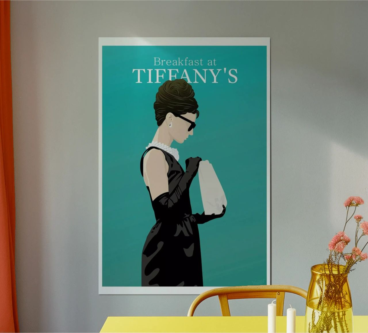 Breakfast at Tiffany's poster with plastic frame by Gallery Print and Art Limited