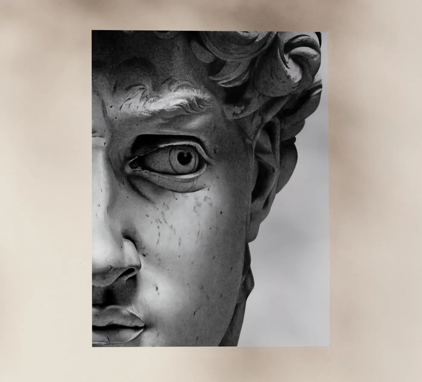 Michelangelo - DAVID pellicola backlit da Trending Art Company