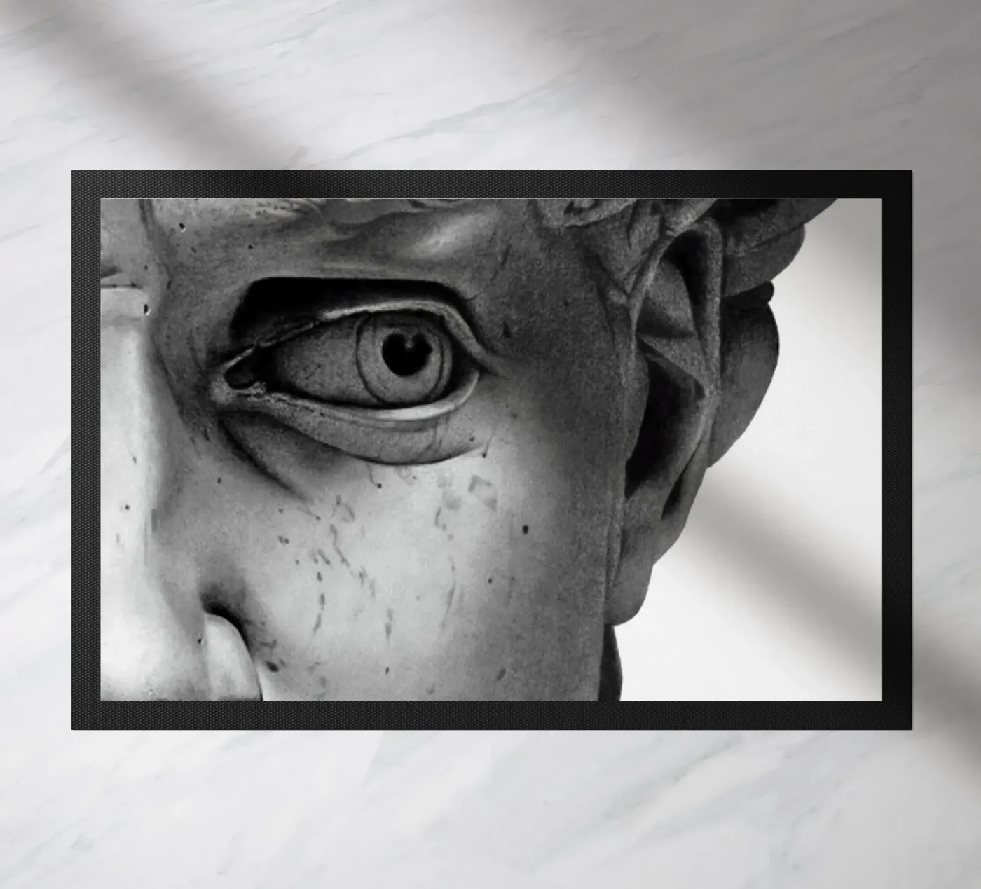 Michelangelo - DAVID Fußmatte von Trending Art Company