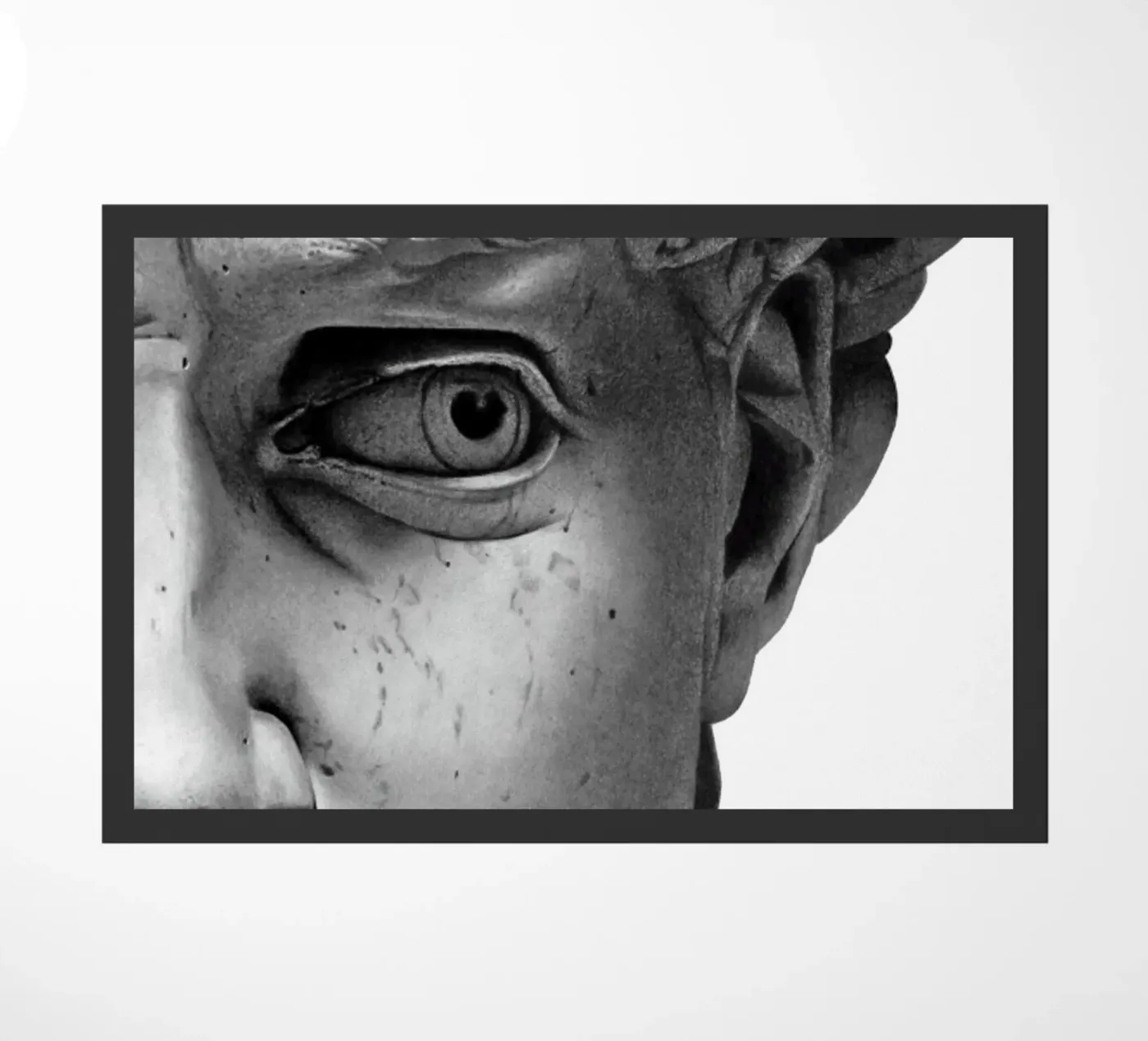 Michelangelo - DAVID Fußmatte von Trending Art Company