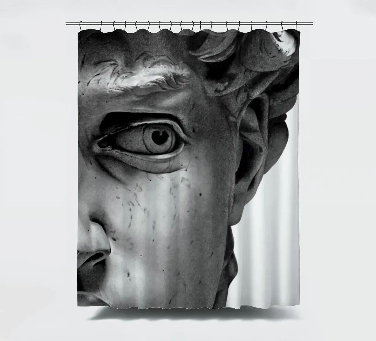 Michelangelo - DAVID tenda da doccia da Trending Art Company