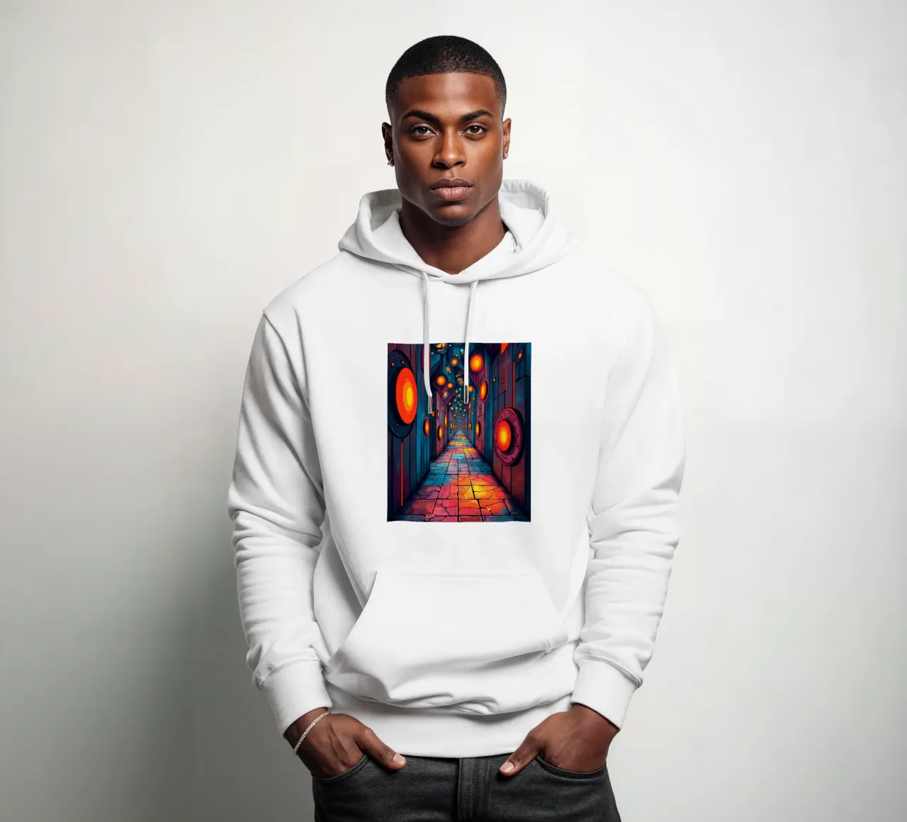 Luce e colore felpa con cappuccio da CASTILO