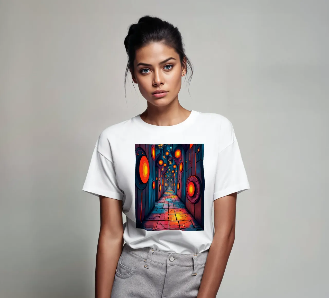 Light and colour t-shirt by CASTILO