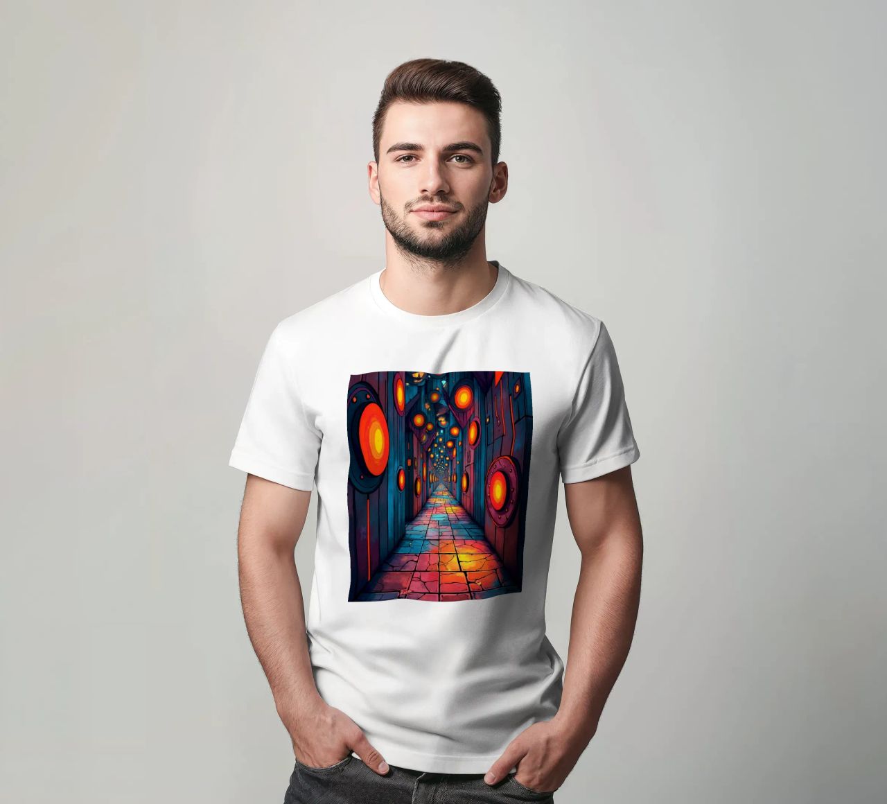 Luce e colore t-shirt da CASTILO