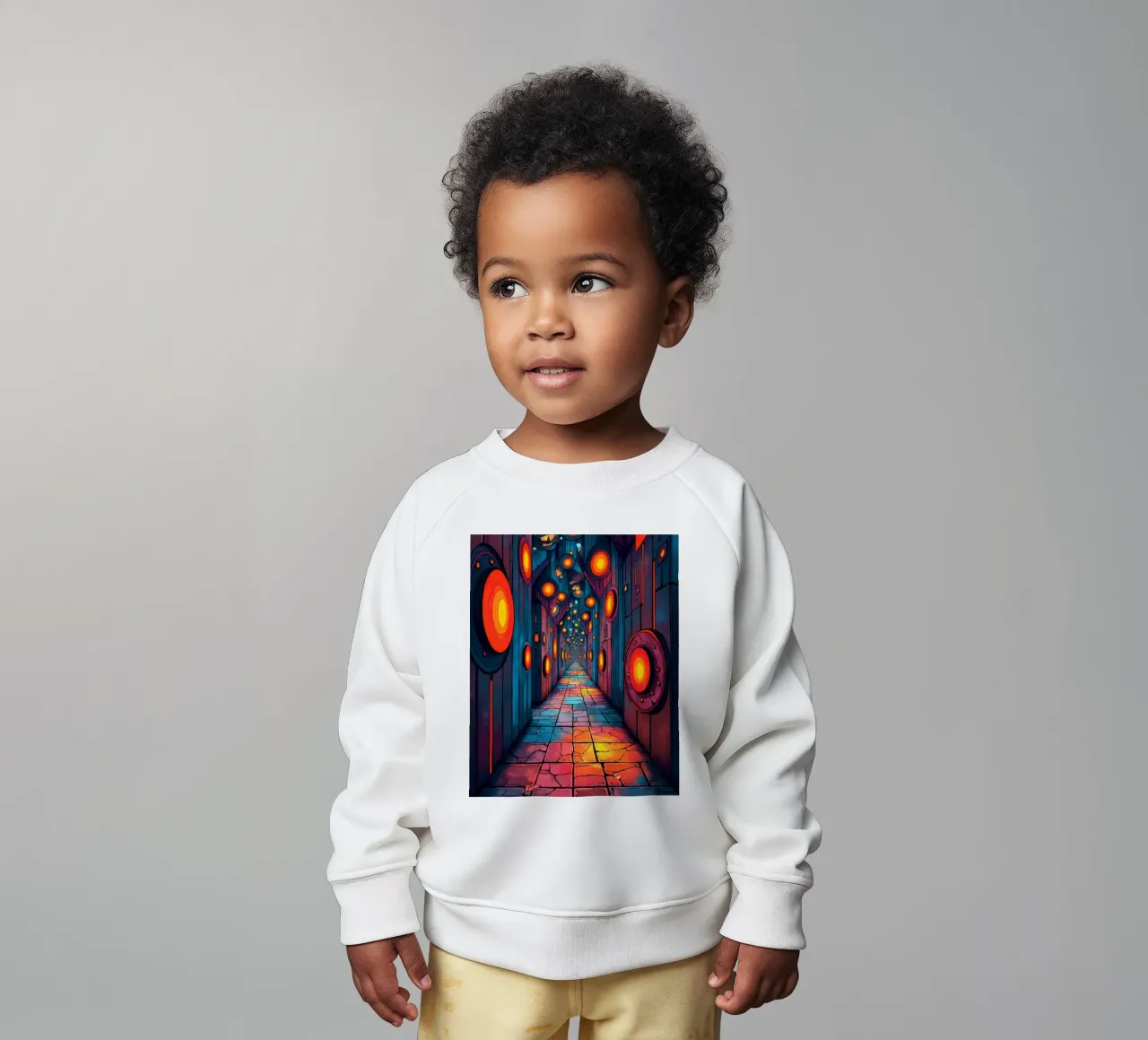 Luce e colore felpa neonato da CASTILO