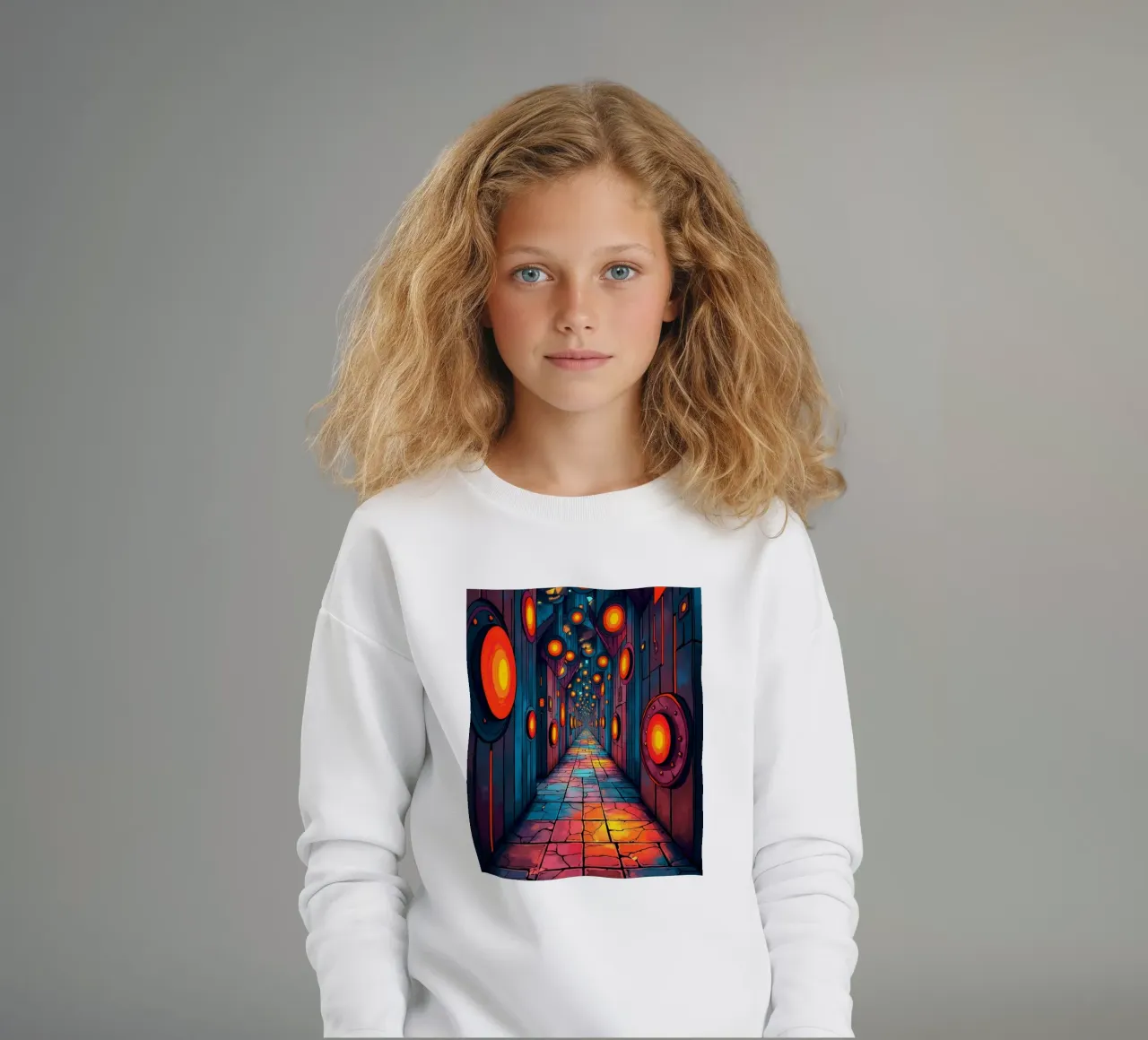 Light and colour kids sweatshirt by CASTILO
