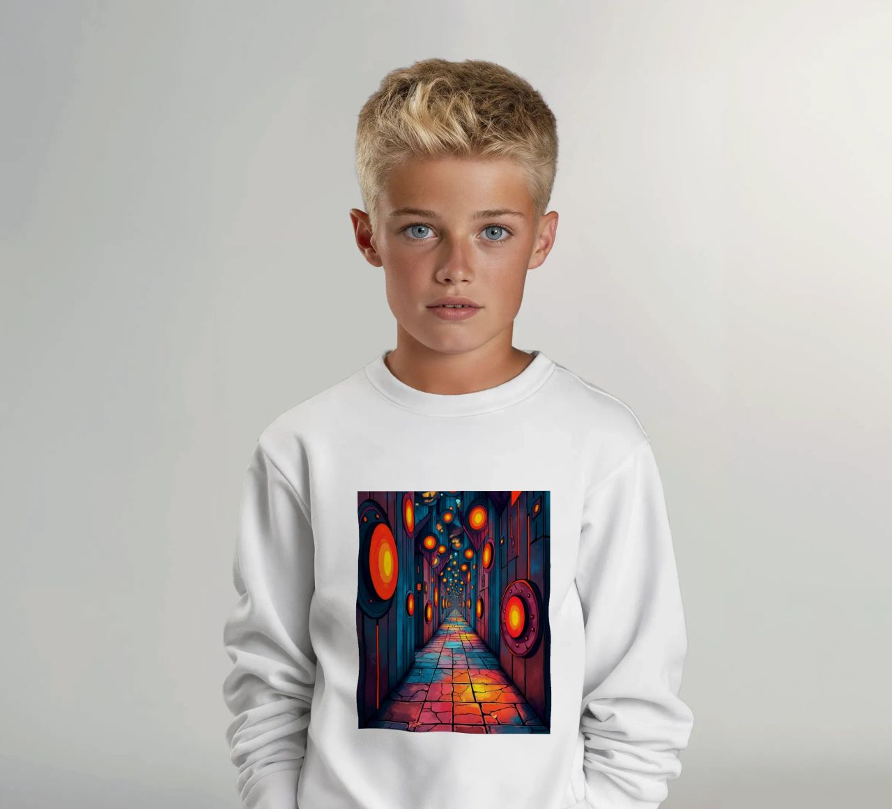Luce e colore felpa bambino da CASTILO