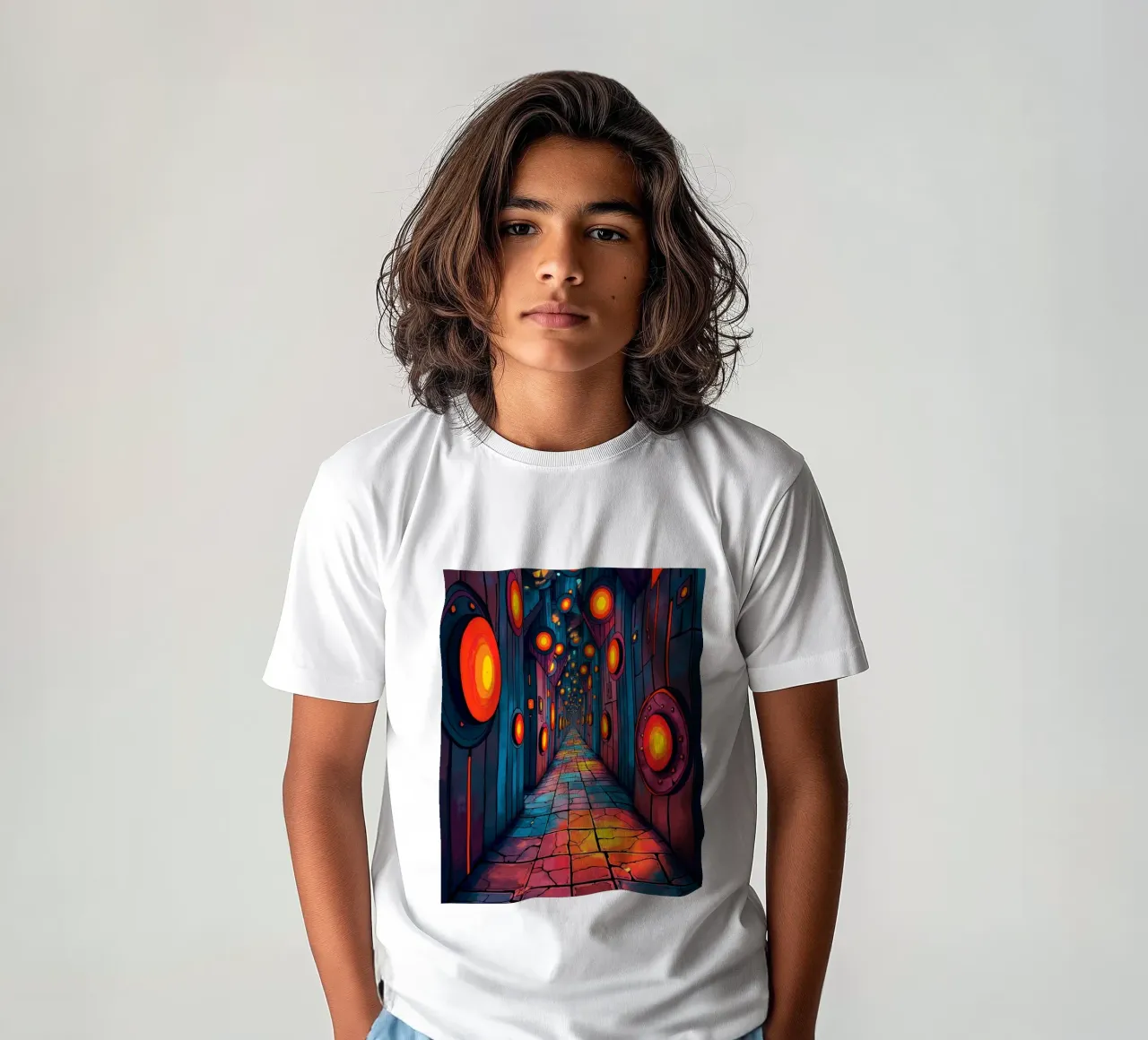 Luce e colore t-shirt bambini da CASTILO