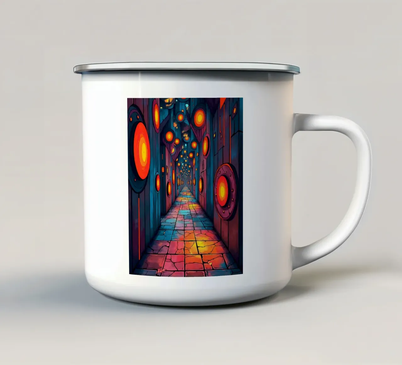 Lumière et couleur mug en émail de CASTILO