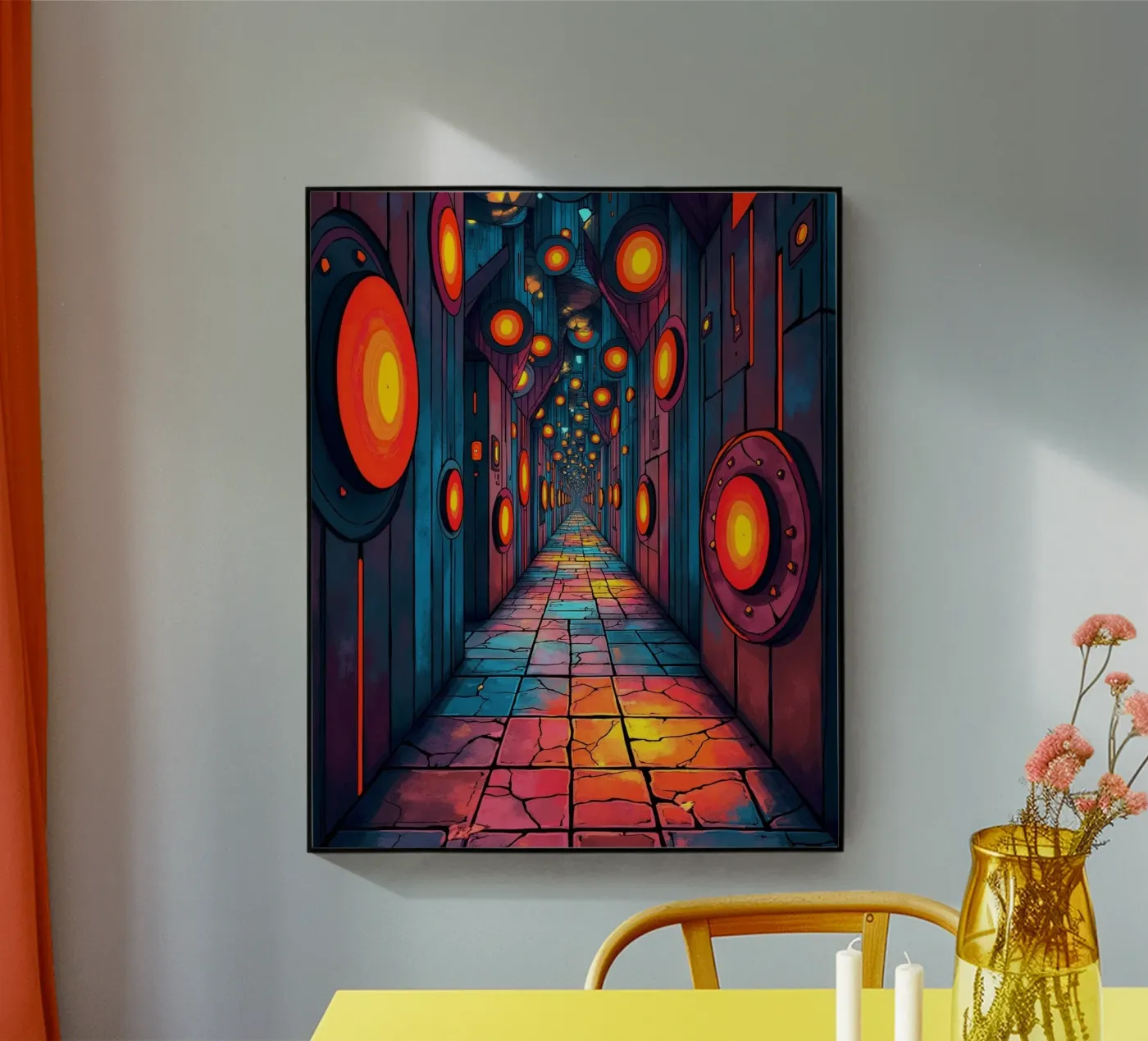 Licht en kleur acryl van CASTILO