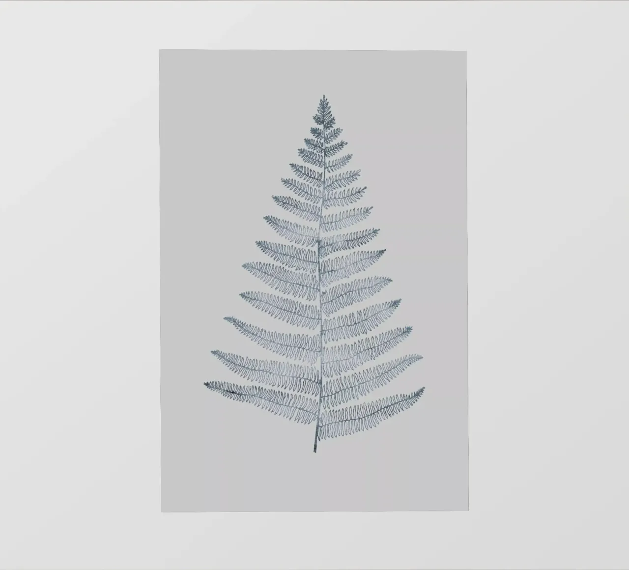 Botanica Minimalistica No.1 telo in pvc da Kubistika