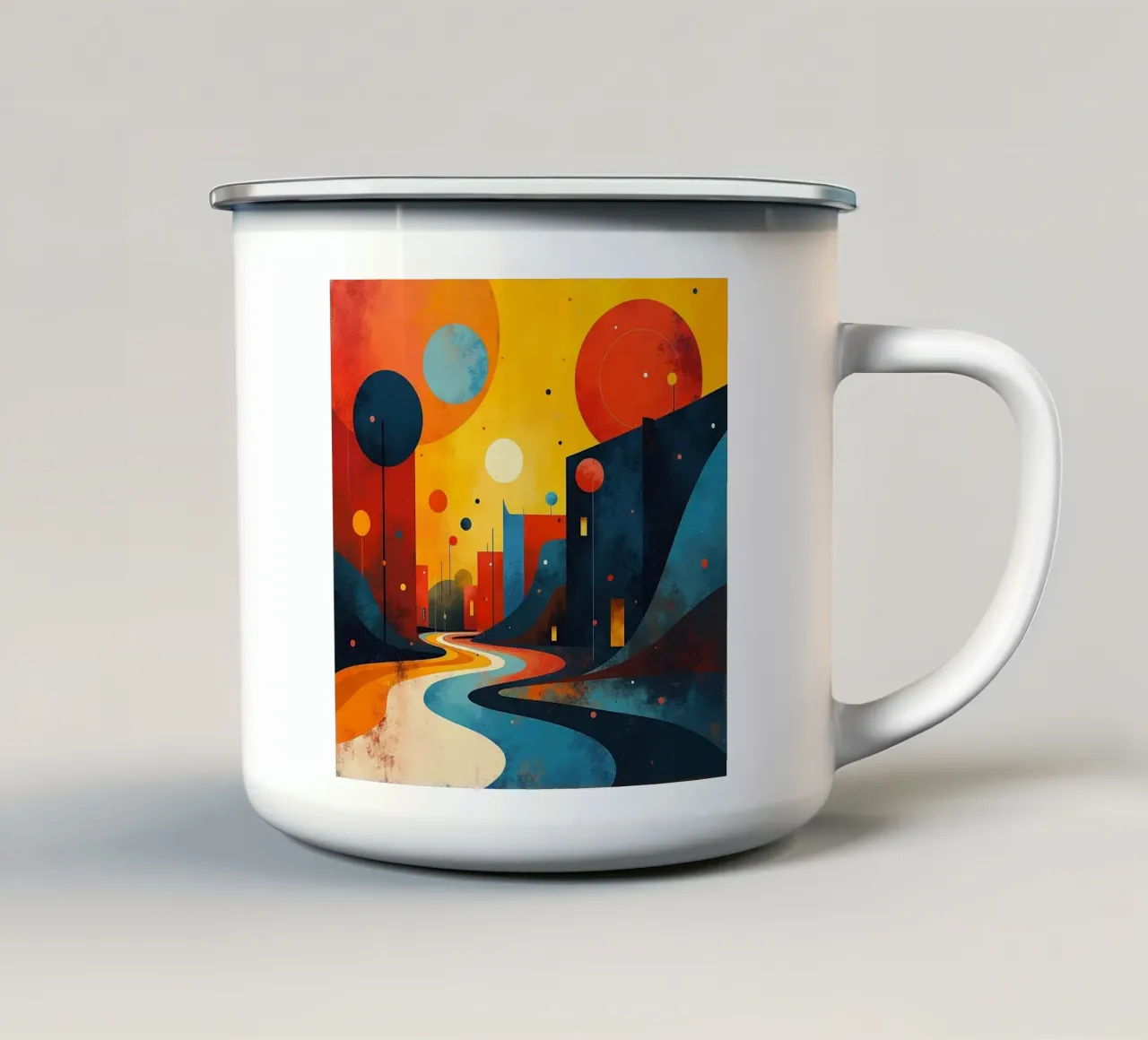 Ricco di curve tazza in smalto da CASTILO