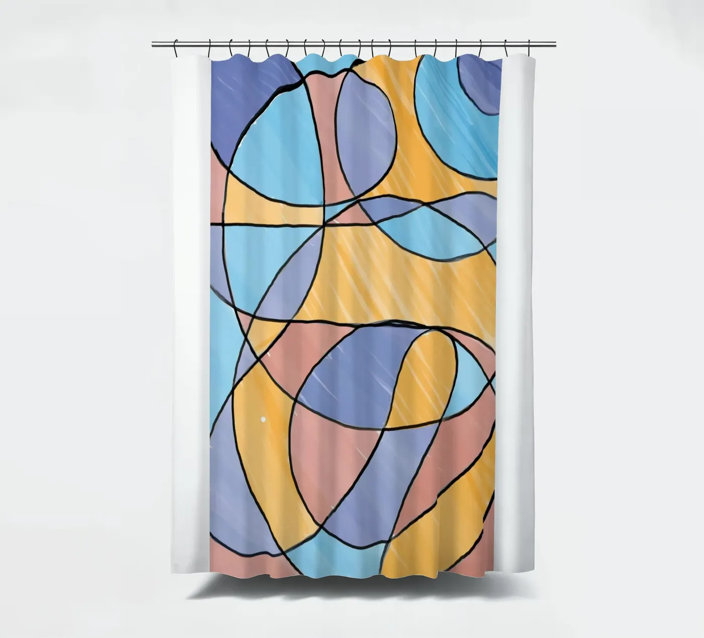 Structure shower curtain by KussisKunst
