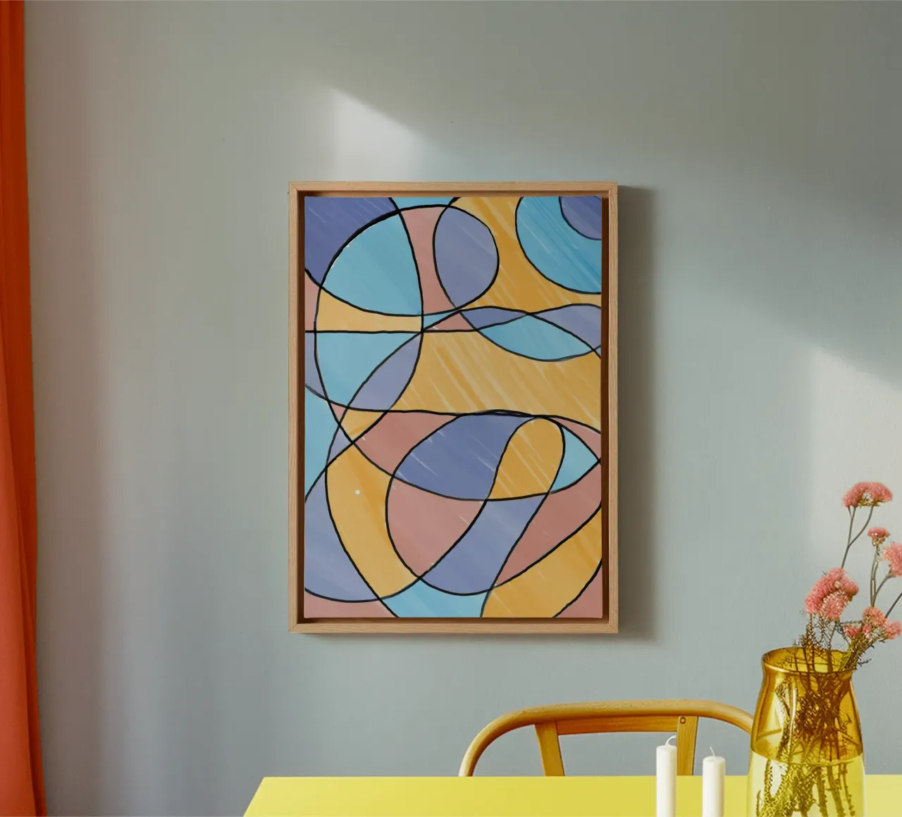 Structuur canvas van KussisKunst