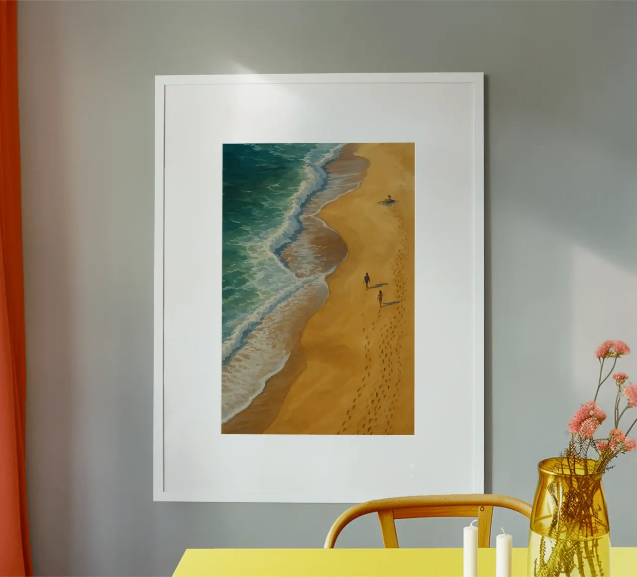 Passeggiata sulla spiaggia poster da Aquarevo