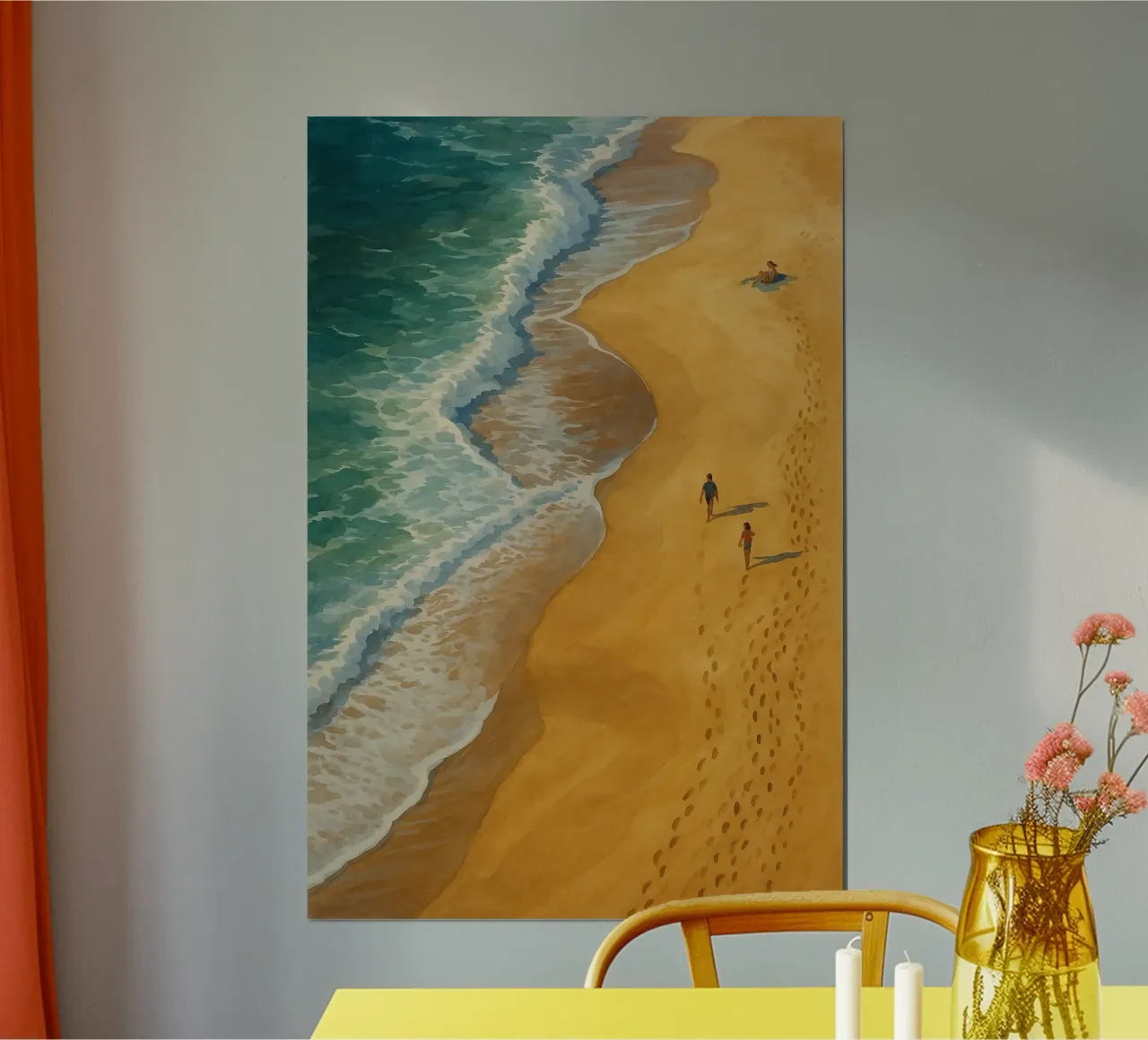 Passeggiata sulla spiaggia poster da Aquarevo