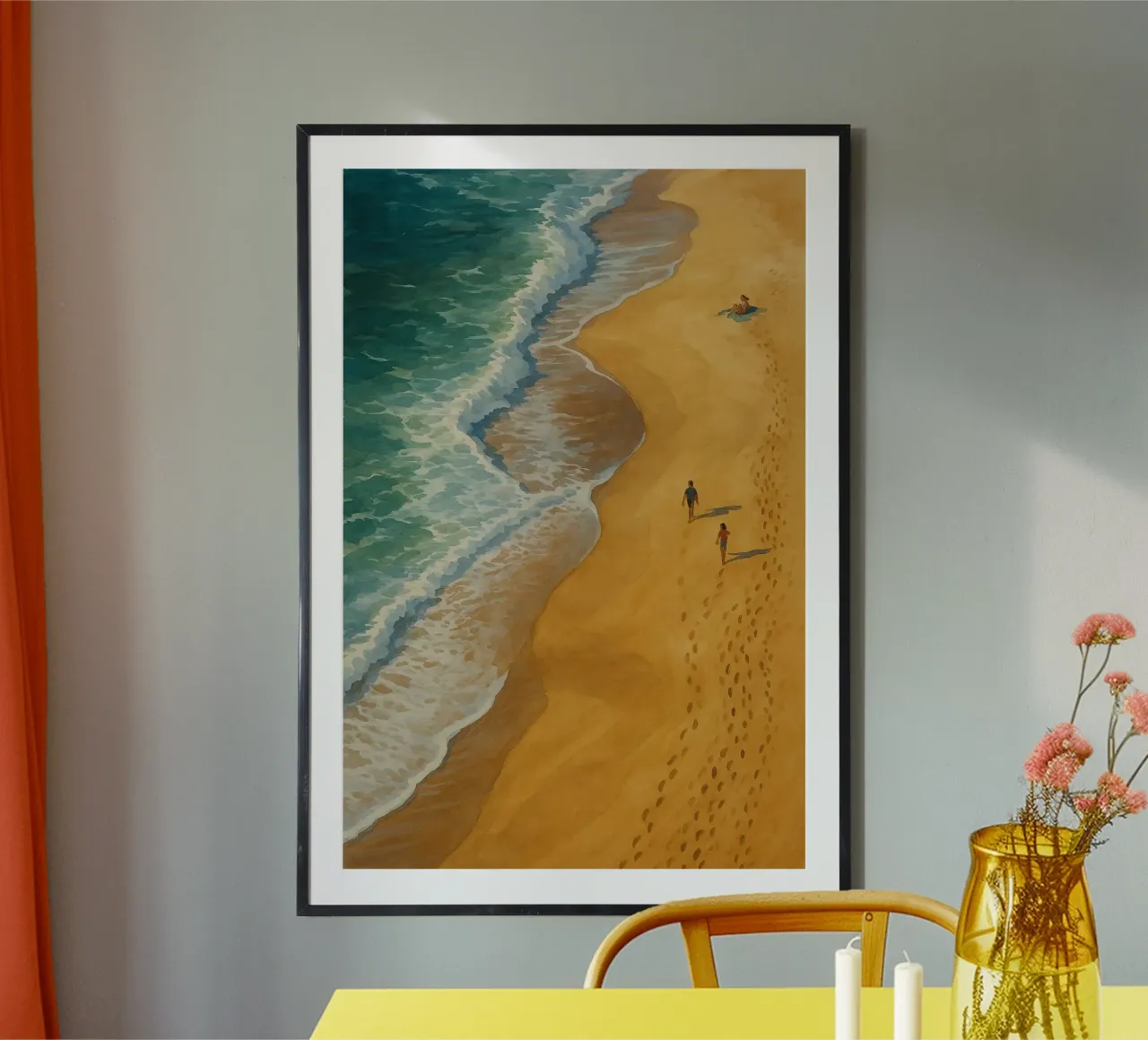 Passeggiata sulla spiaggia poster da Aquarevo