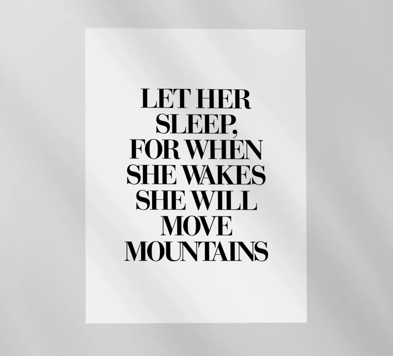 Lei sposterà le montagne Design tipografico pellicola backlit da THE MOTIVATED TYPE