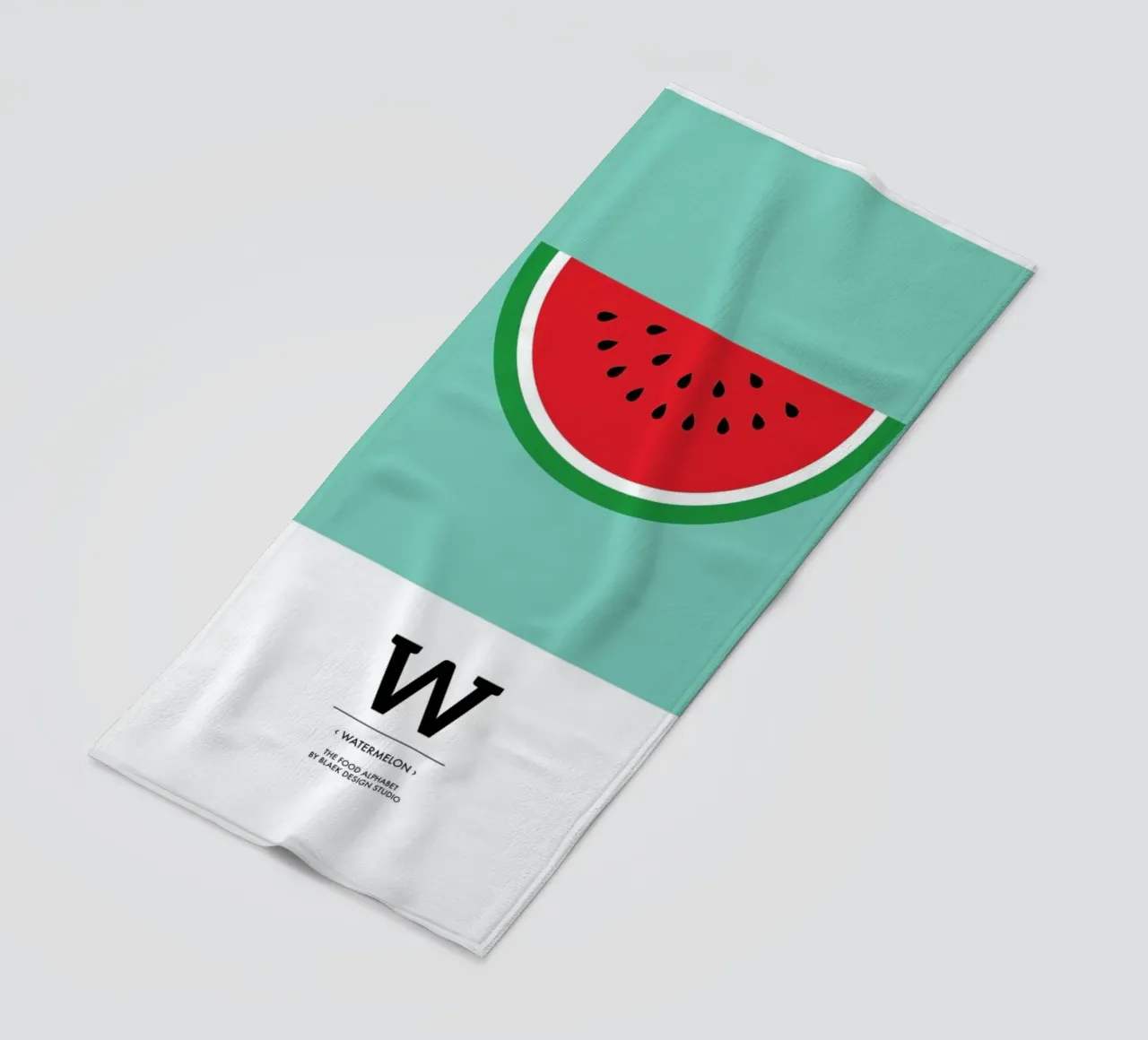 „The Food Alphabet“ - W like Watermelon telo mare da BLAEK Design Studio