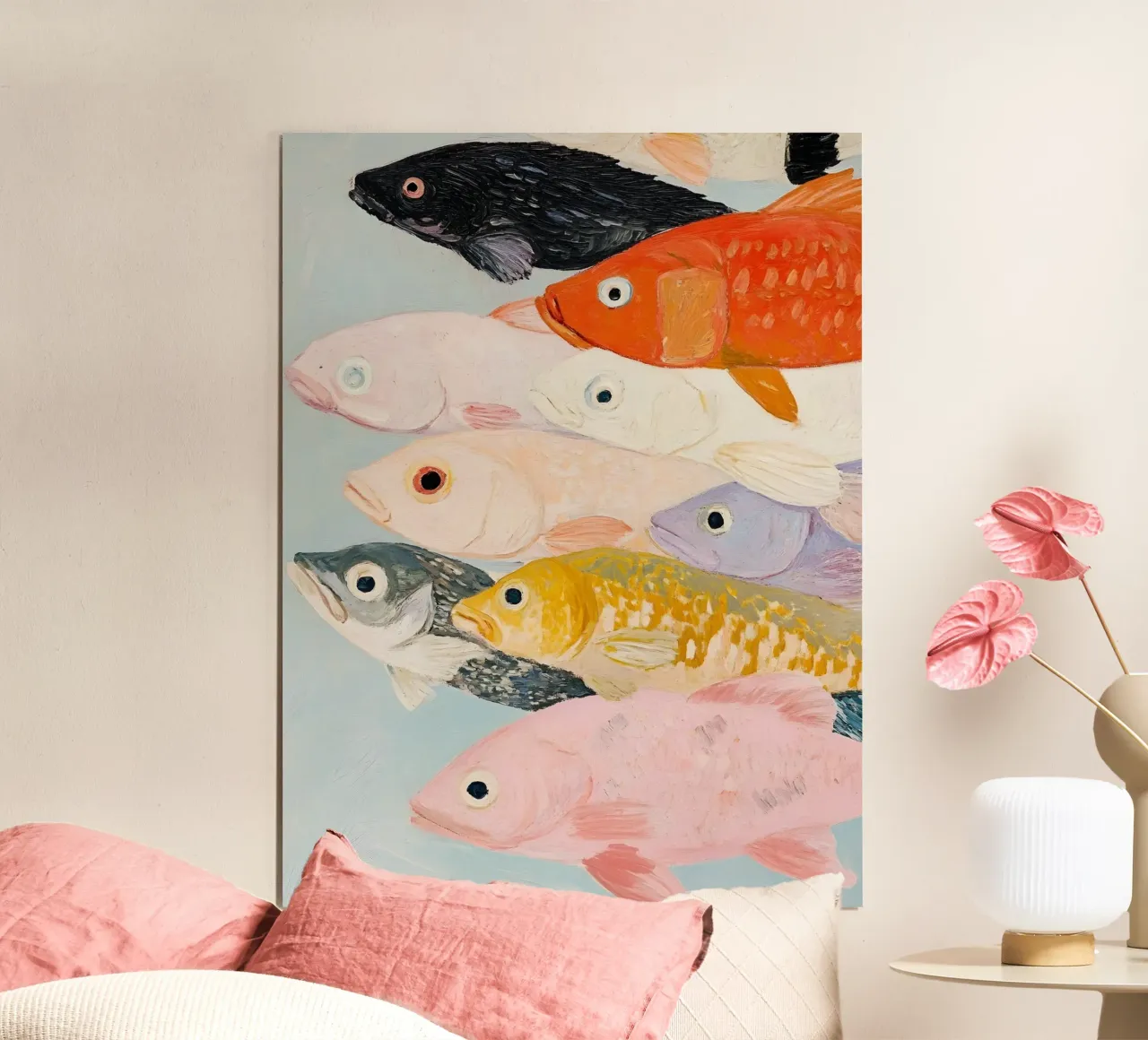 The Fishesh poster con telaio in alluminio da Gypsy Galleria