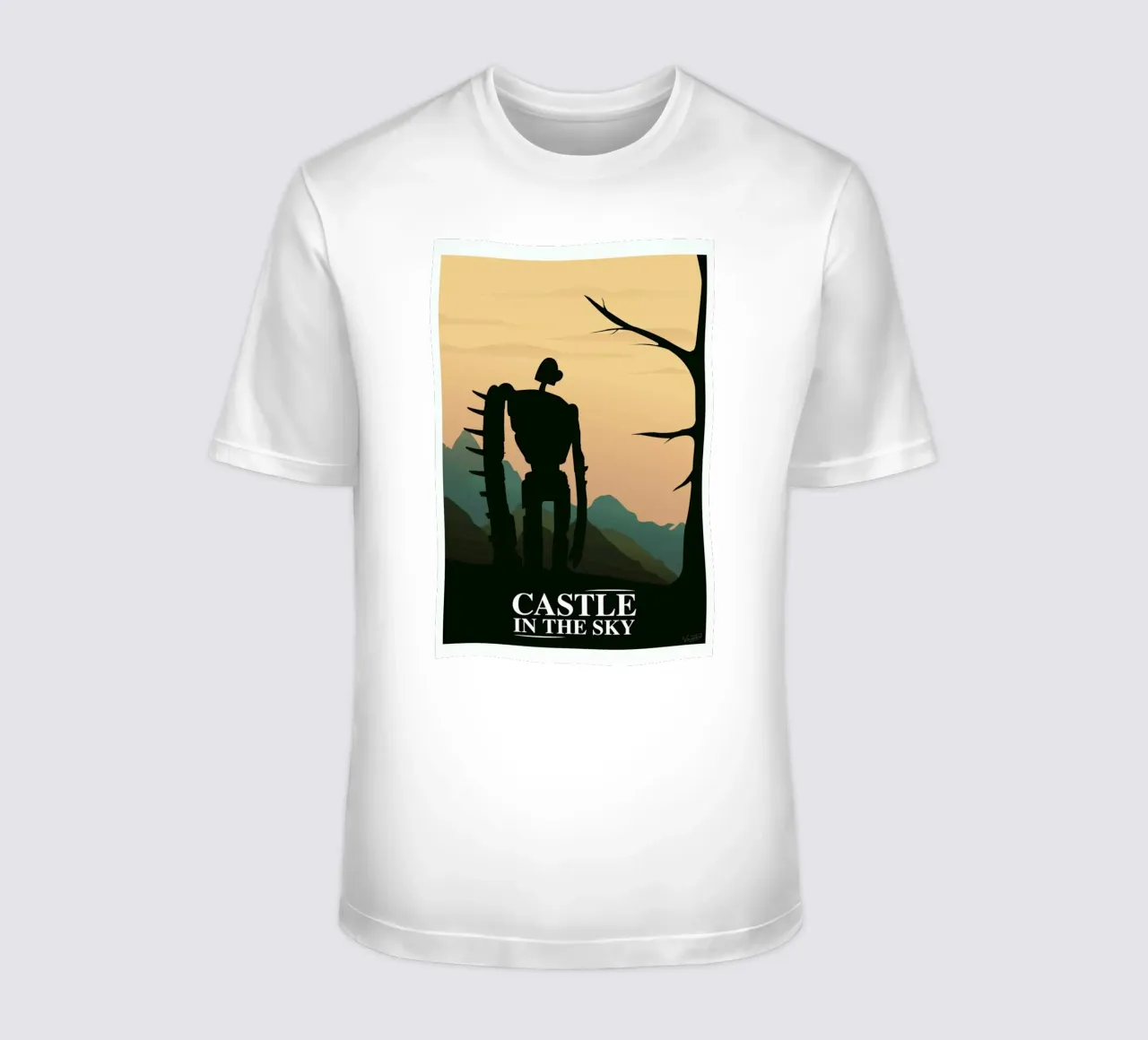 Castle in The Sky t-shirt da Gallery Print and Art Limited