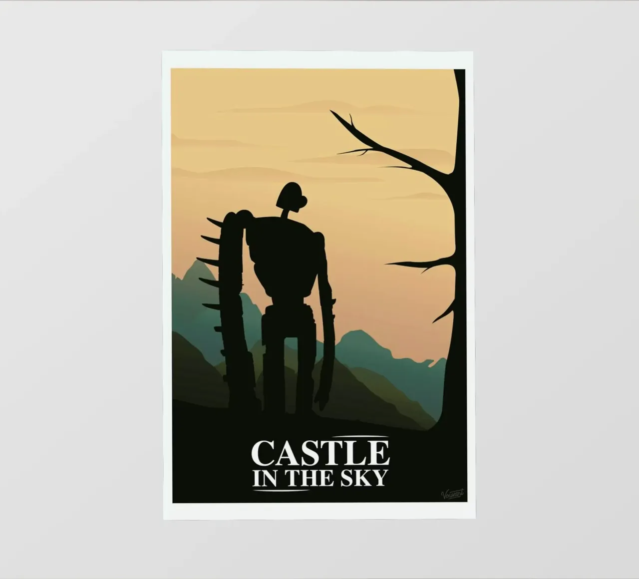 Castle in The Sky telo in pvc da Gallery Print and Art Limited