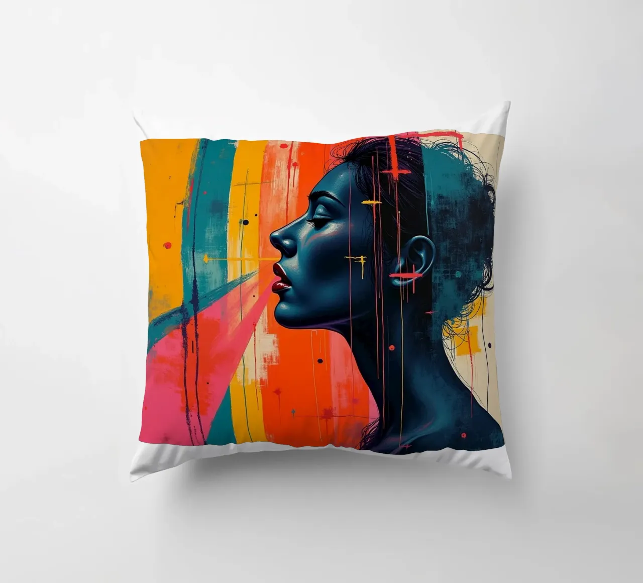 In the shadow of the light decorative cushion by CASTILO