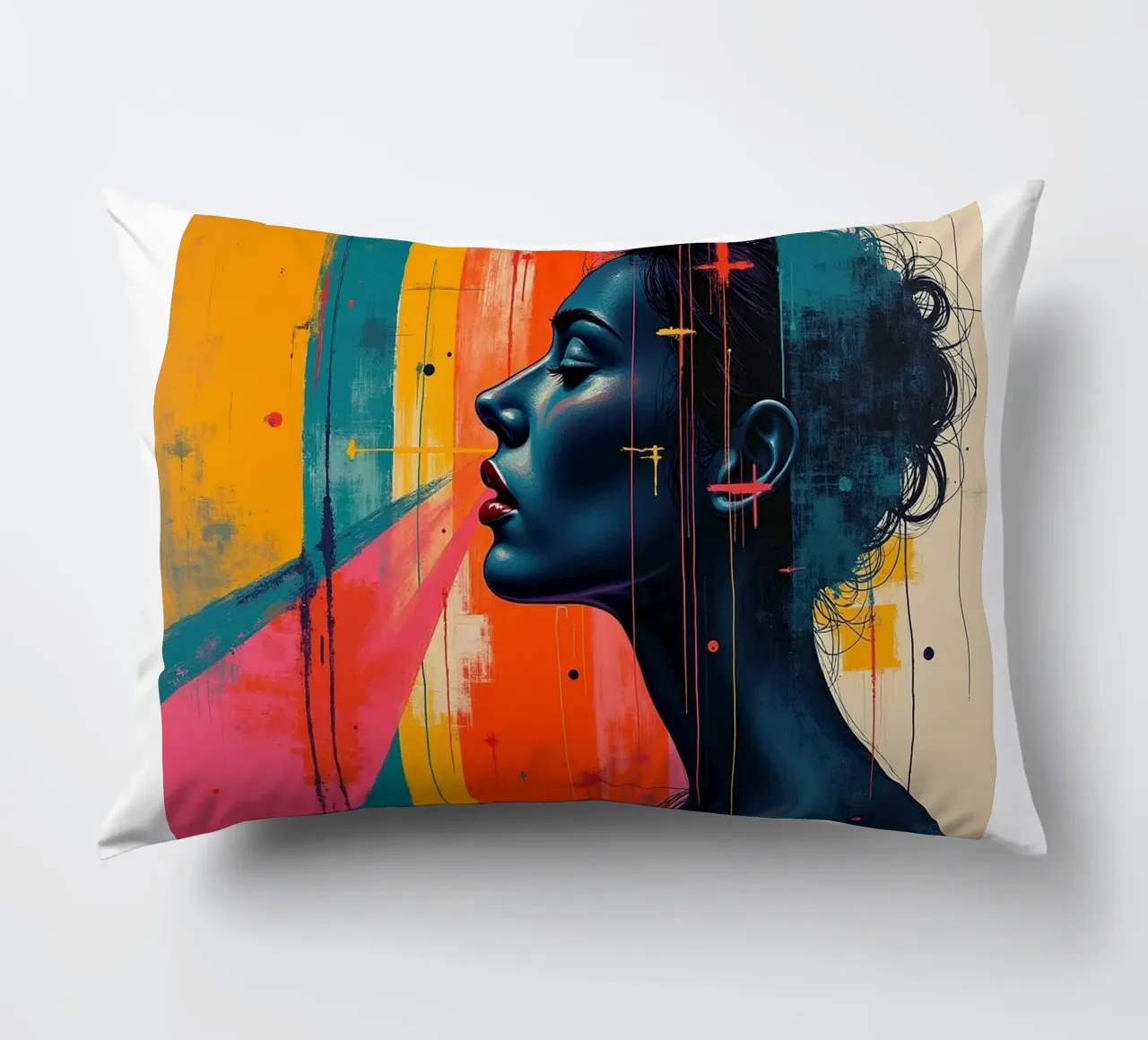 In the shadow of the light decorative cushion by CASTILO