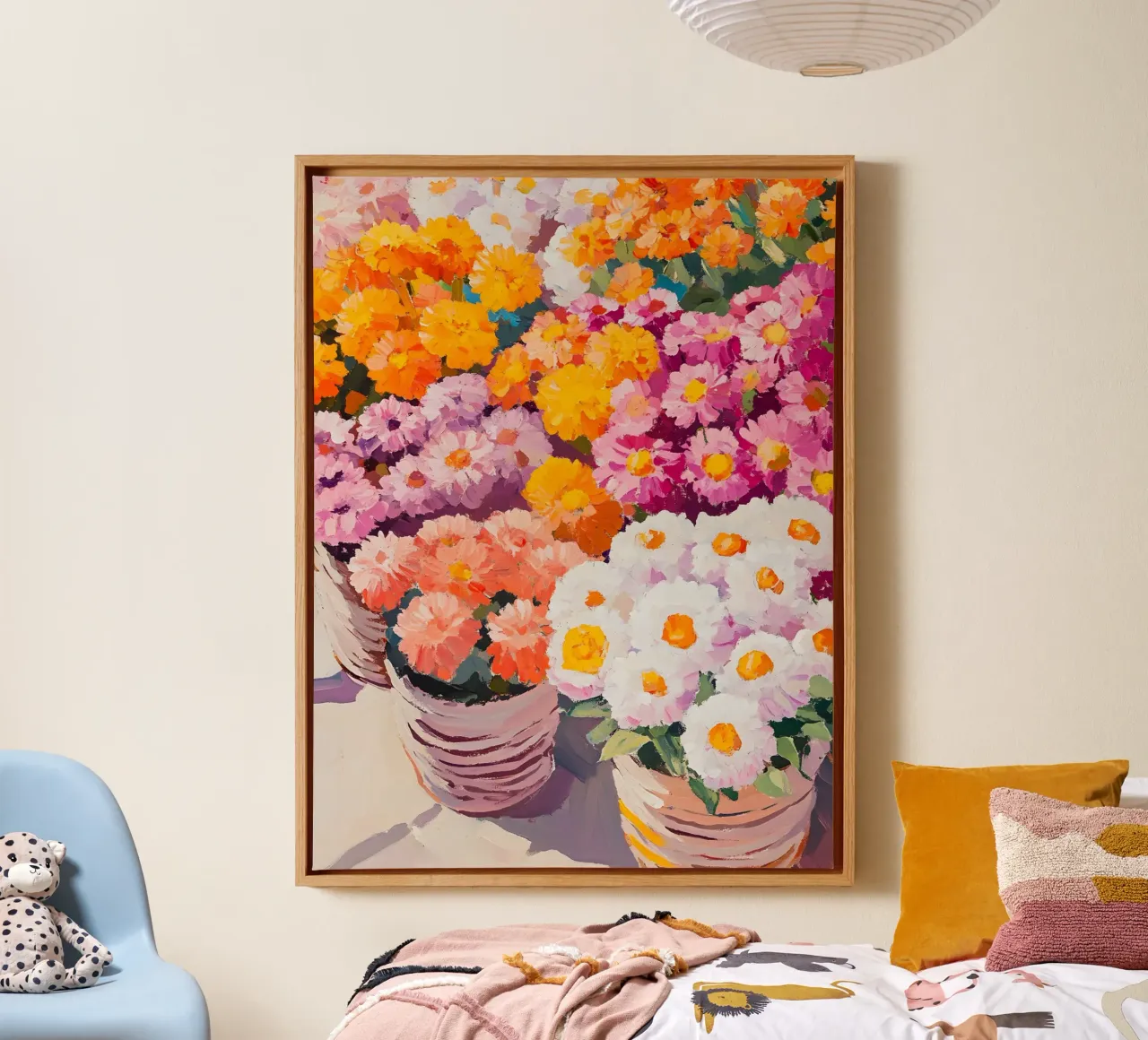 The Flower Market tela con Cornice a cassetta da Gypsy Galleria