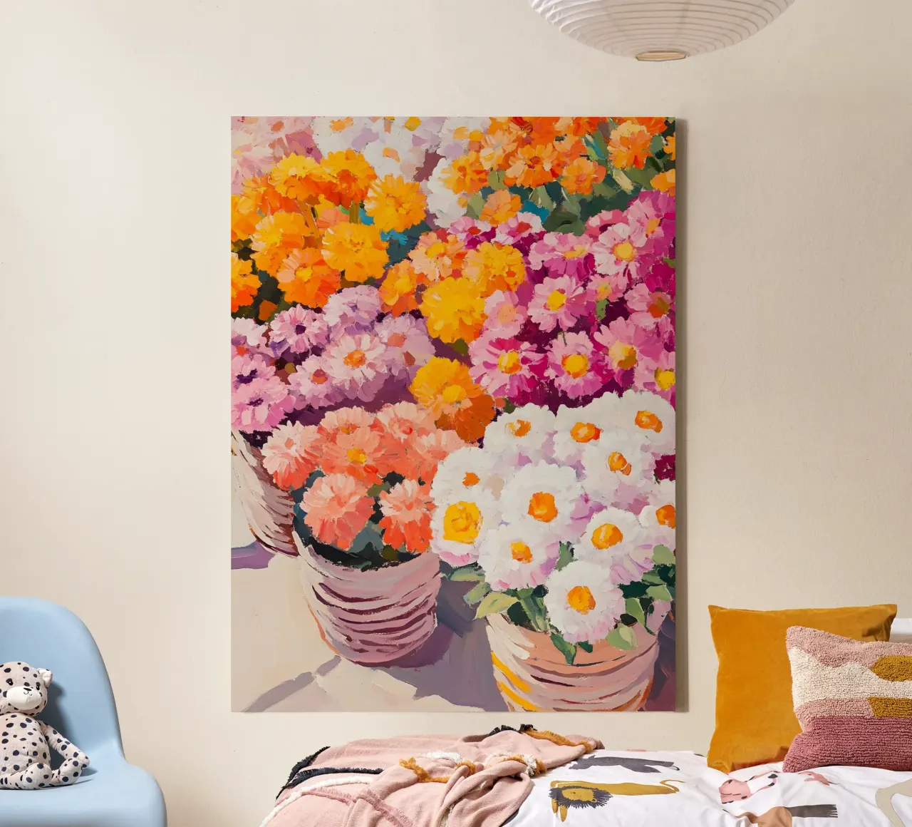 The Flower Market tela con Cornice a cassetta da Gypsy Galleria