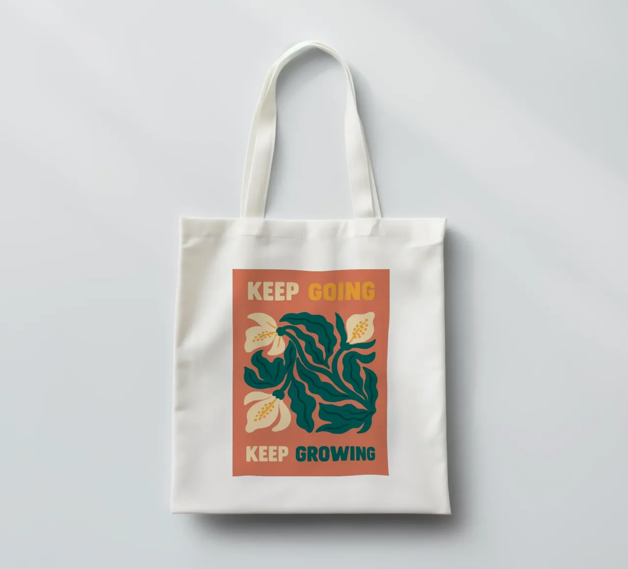 Grow Through What You Go Through borsa in juta da QuooodZ by MooodzArt