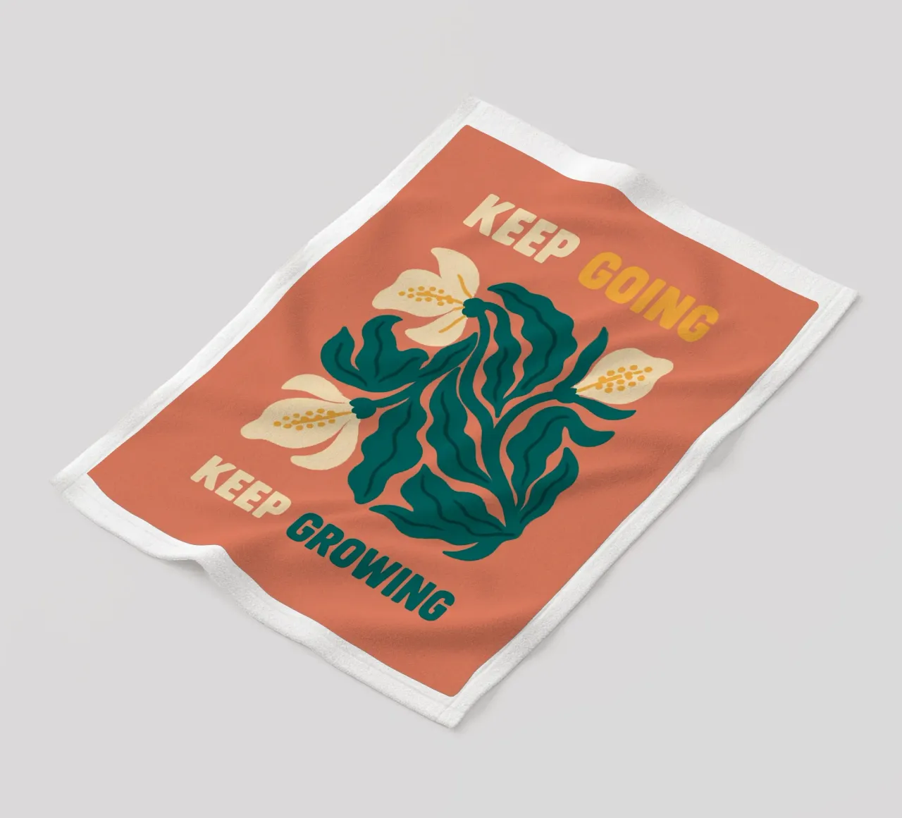 Grow Through What You Go Through coperta in pile da QuooodZ by MooodzArt