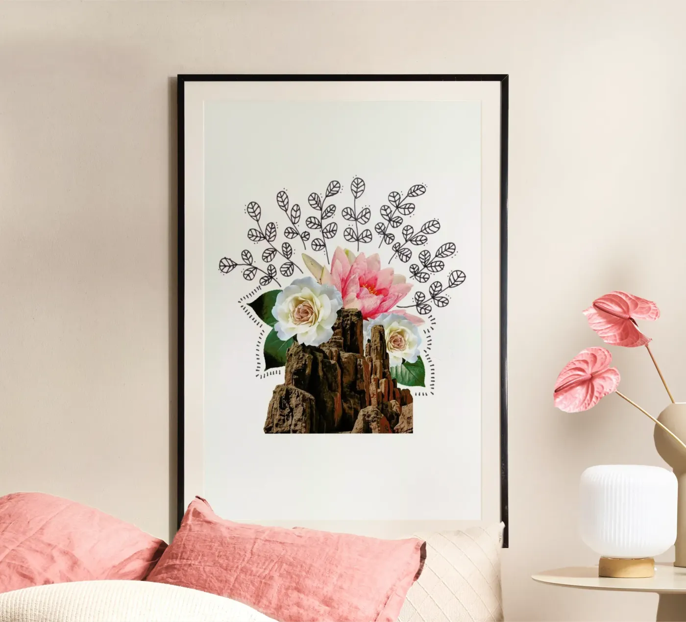 Mountain Collage poster by Miles of Light