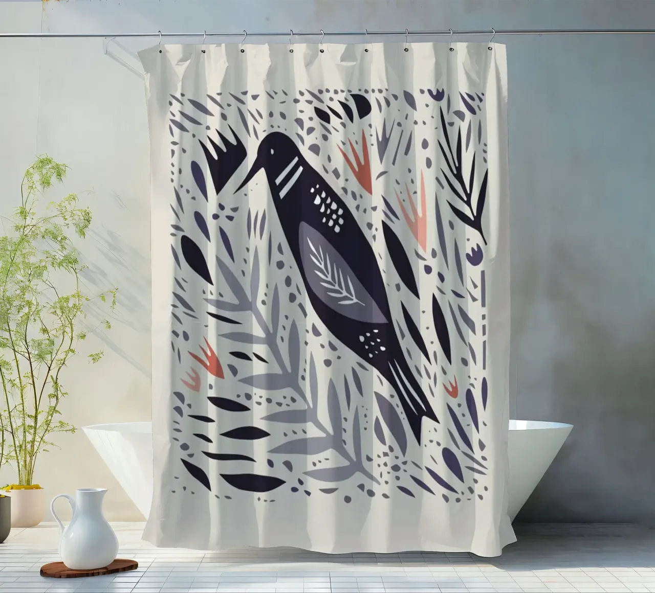 Birdsong tenda da doccia da Little Flourishes