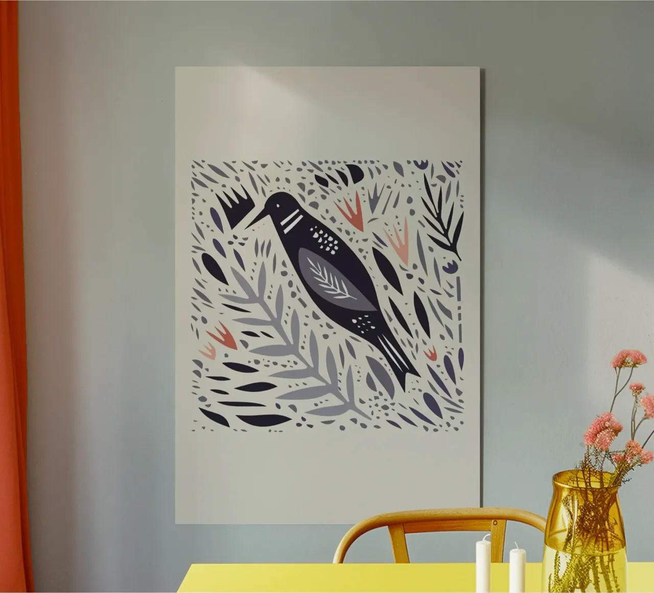 Birdsong alluminio dibond da Little Flourishes
