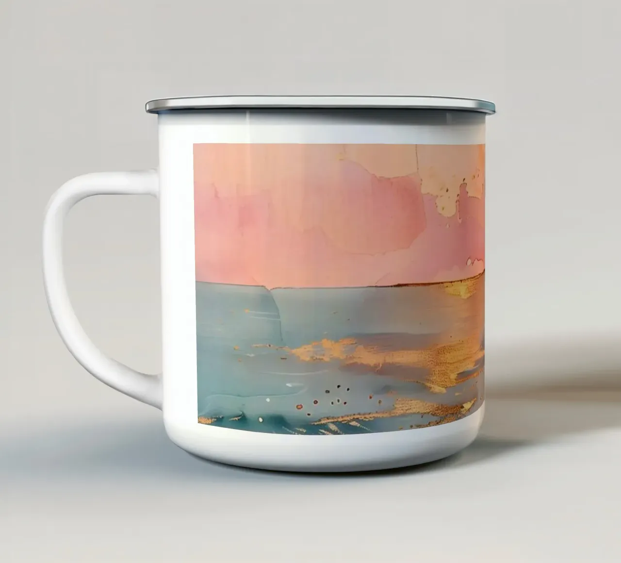 Golden Sea tazza in smalto da Gypsy Galleria