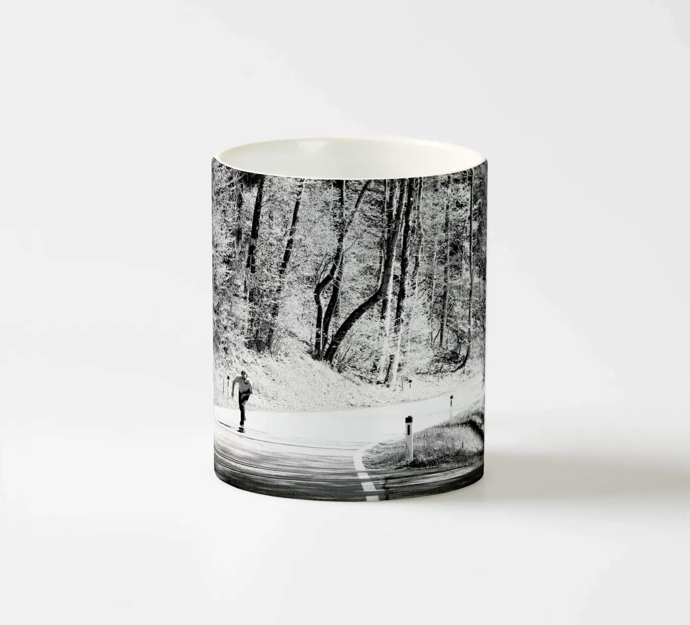 Downhill ceramic mug by Picture On The Fridge