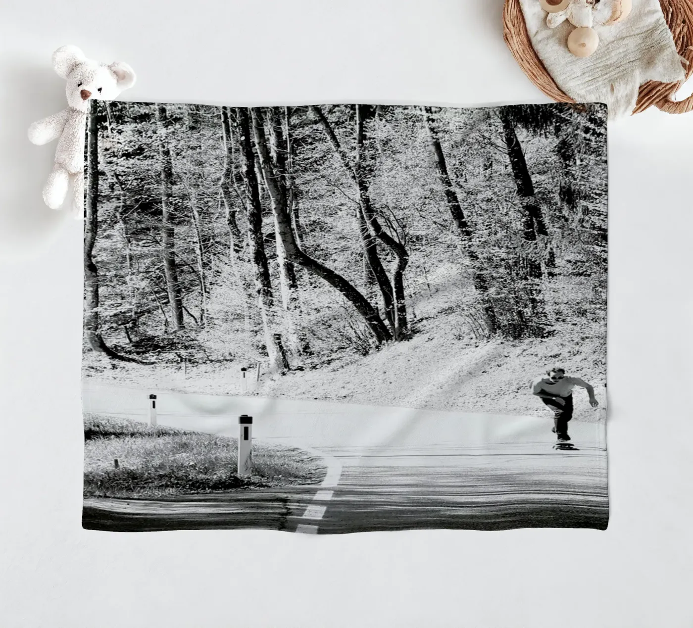 Downhill fleecedeken van Picture On The Fridge