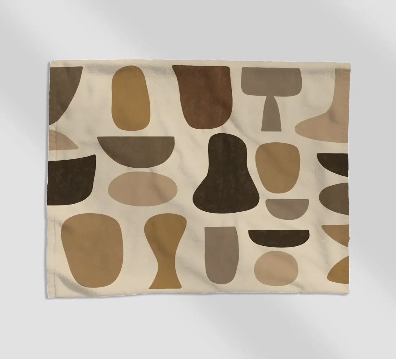 Abstract Organic Shapes in Browns telo mare da Gypsy Galleria