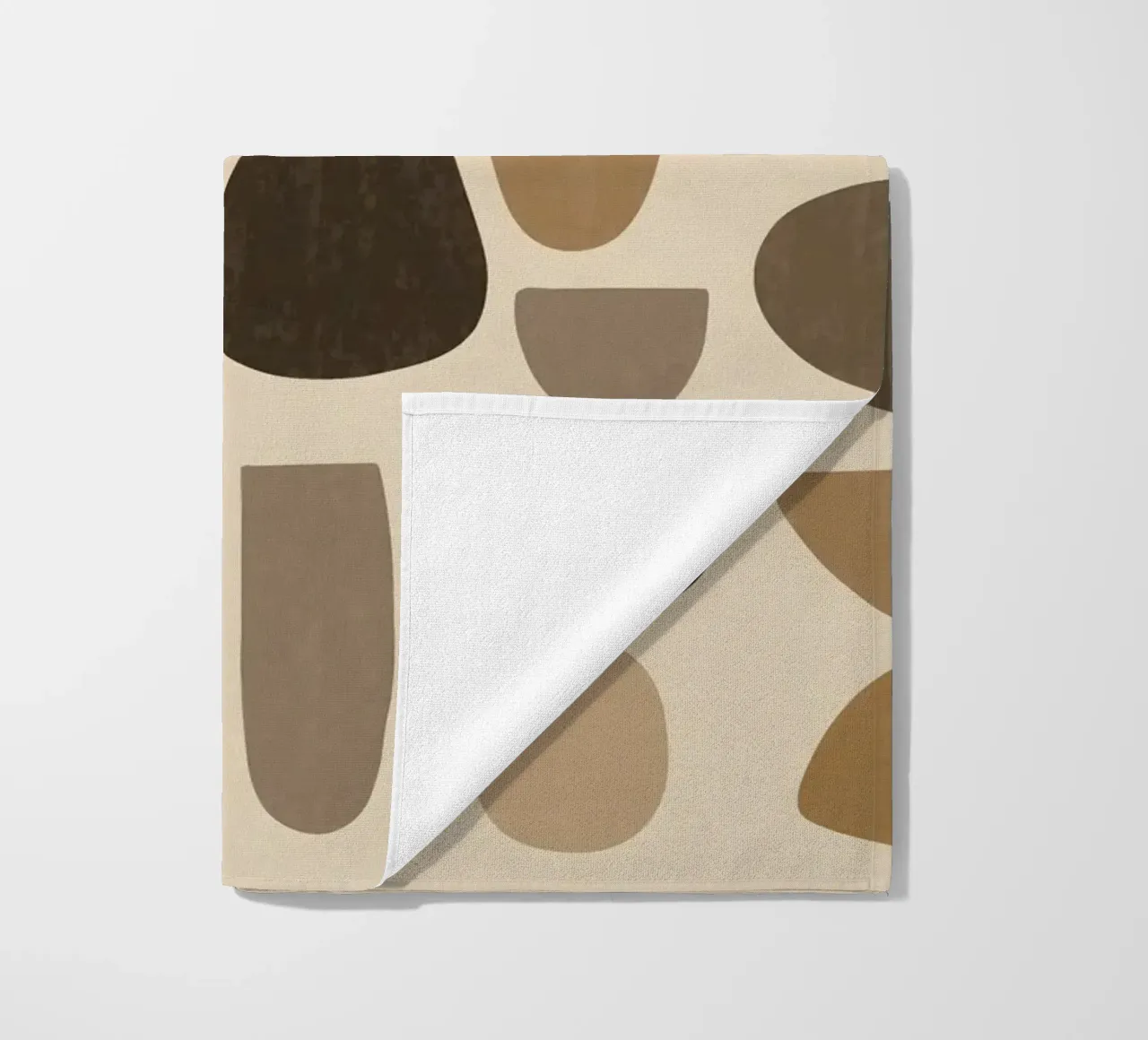 Abstract Organic Shapes in Browns telo mare da Gypsy Galleria