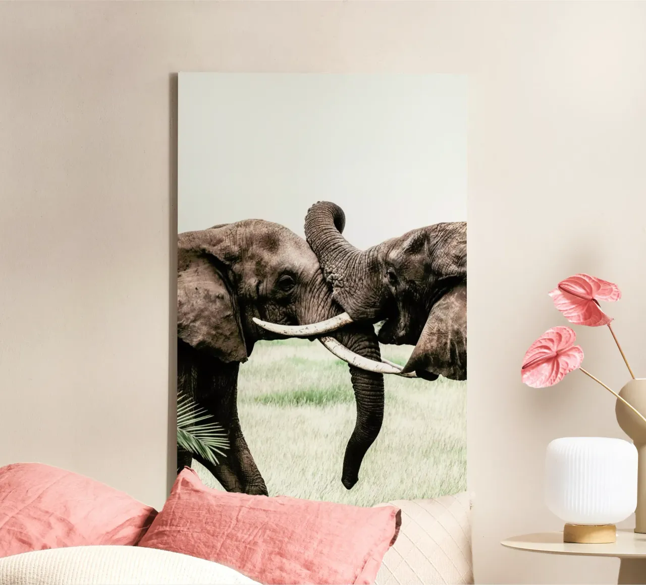 Elephants at Play tela con Cornice a cassetta da Natural Kingdom