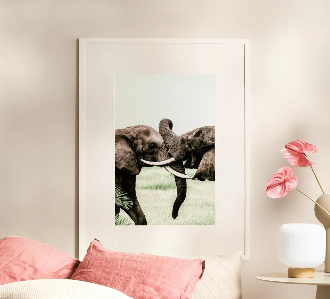 Elephants at Play carta hahnemühle da Natural Kingdom
