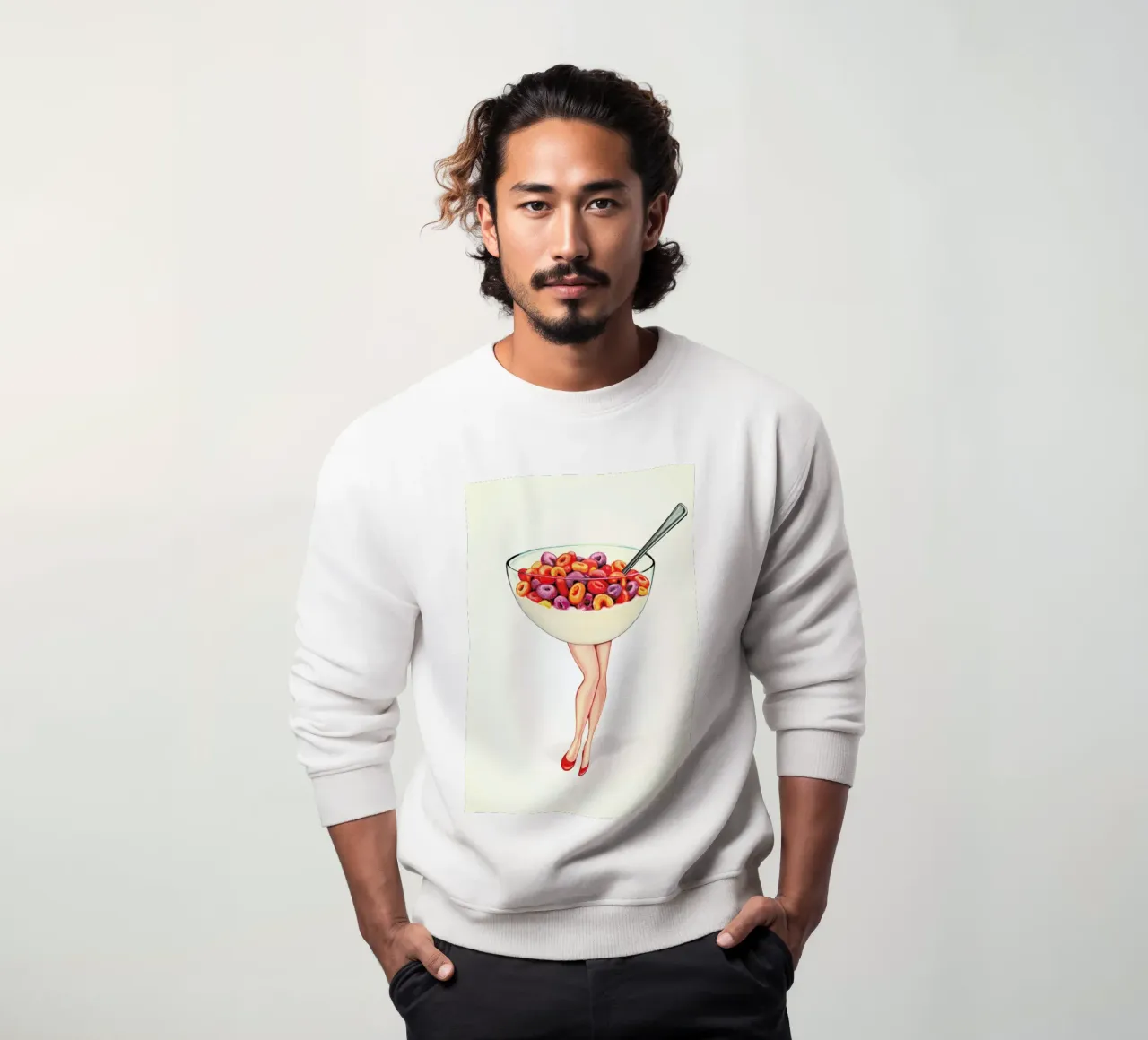 Cereal Pin-up Fruit sweatshirt van Kelly Gilleran
