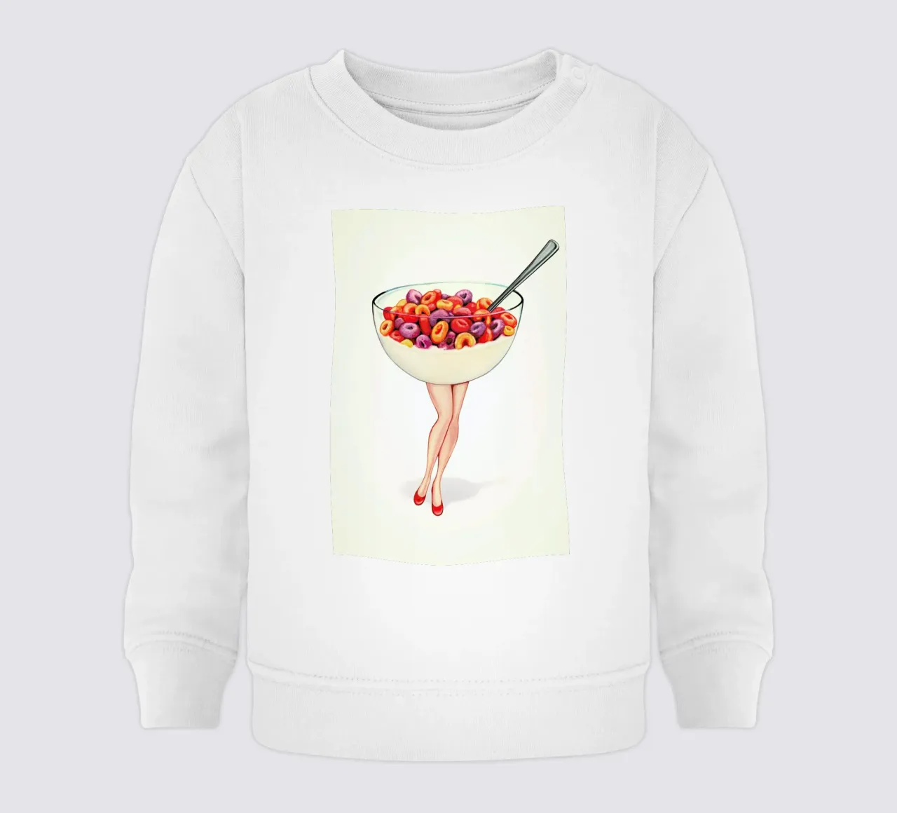 Cereal Pin-up Fruit felpa neonato da Kelly Gilleran