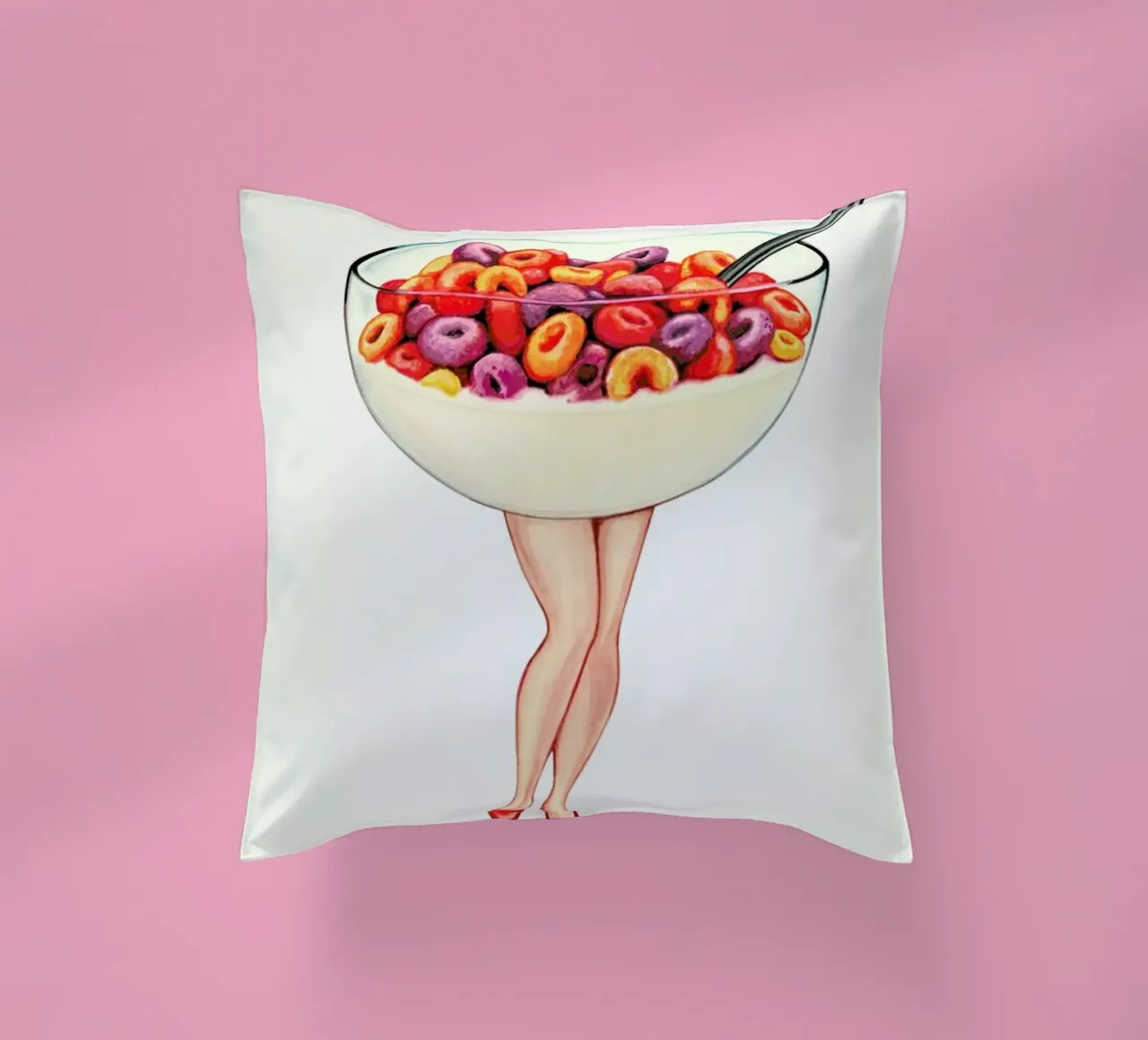 Cereal Pin-up Fruit cuscino da Kelly Gilleran