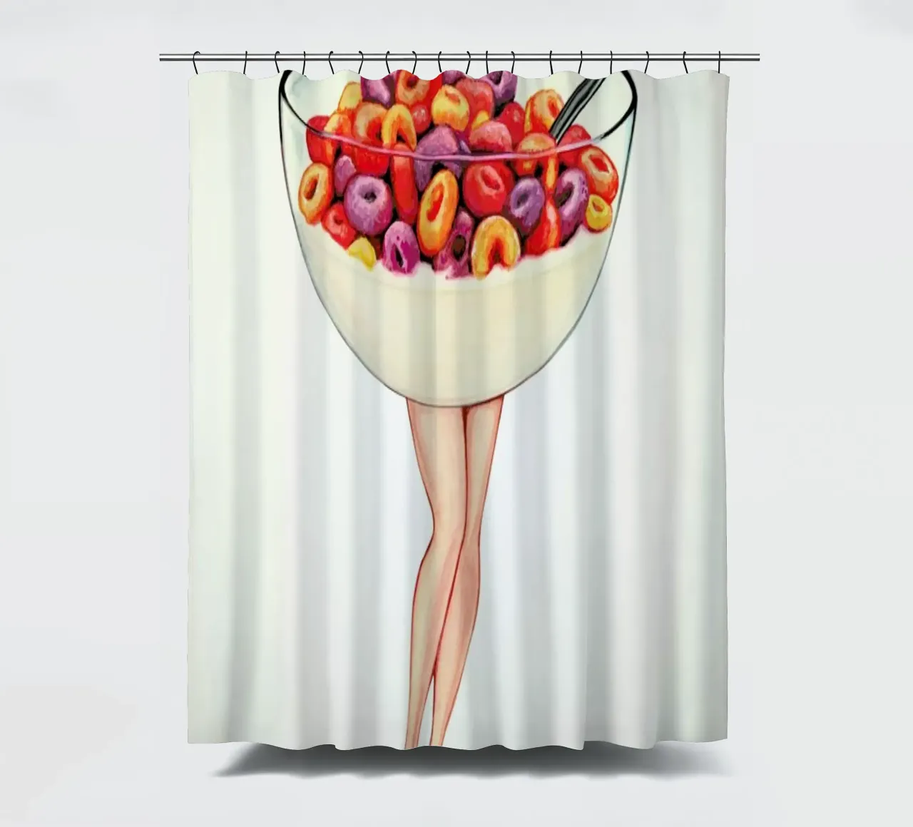 Cereal Pin-up Fruit tenda da doccia da Kelly Gilleran