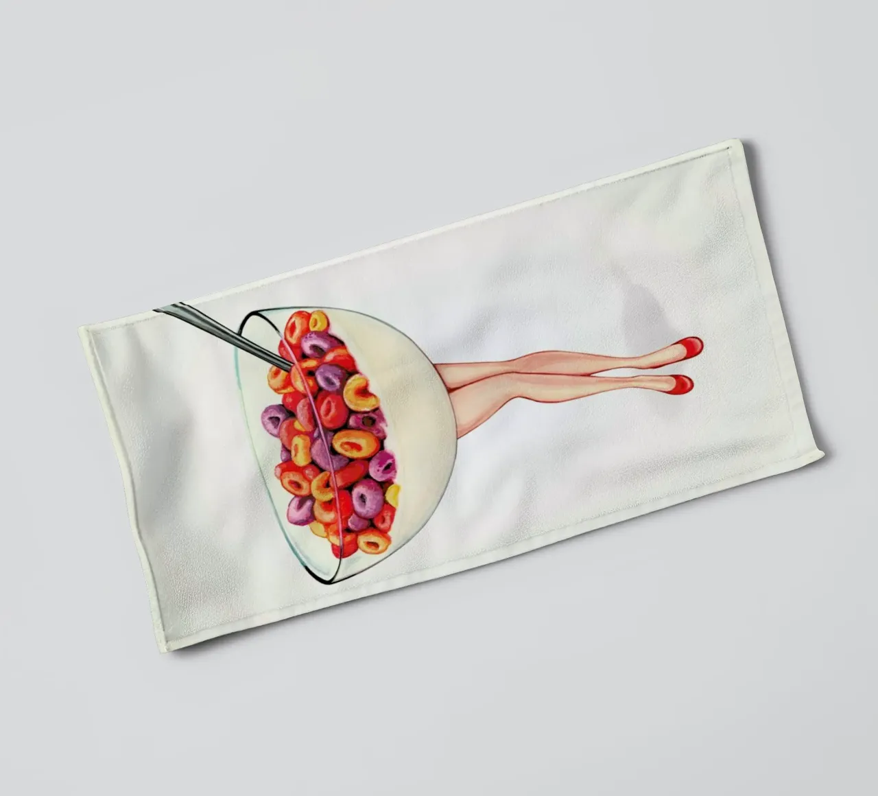 Cereal Pin-up Fruit asciugamano da bagno da Kelly Gilleran