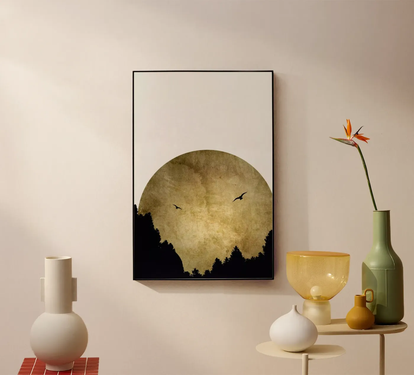 Two Birds Gold plexiglass da Kubistika