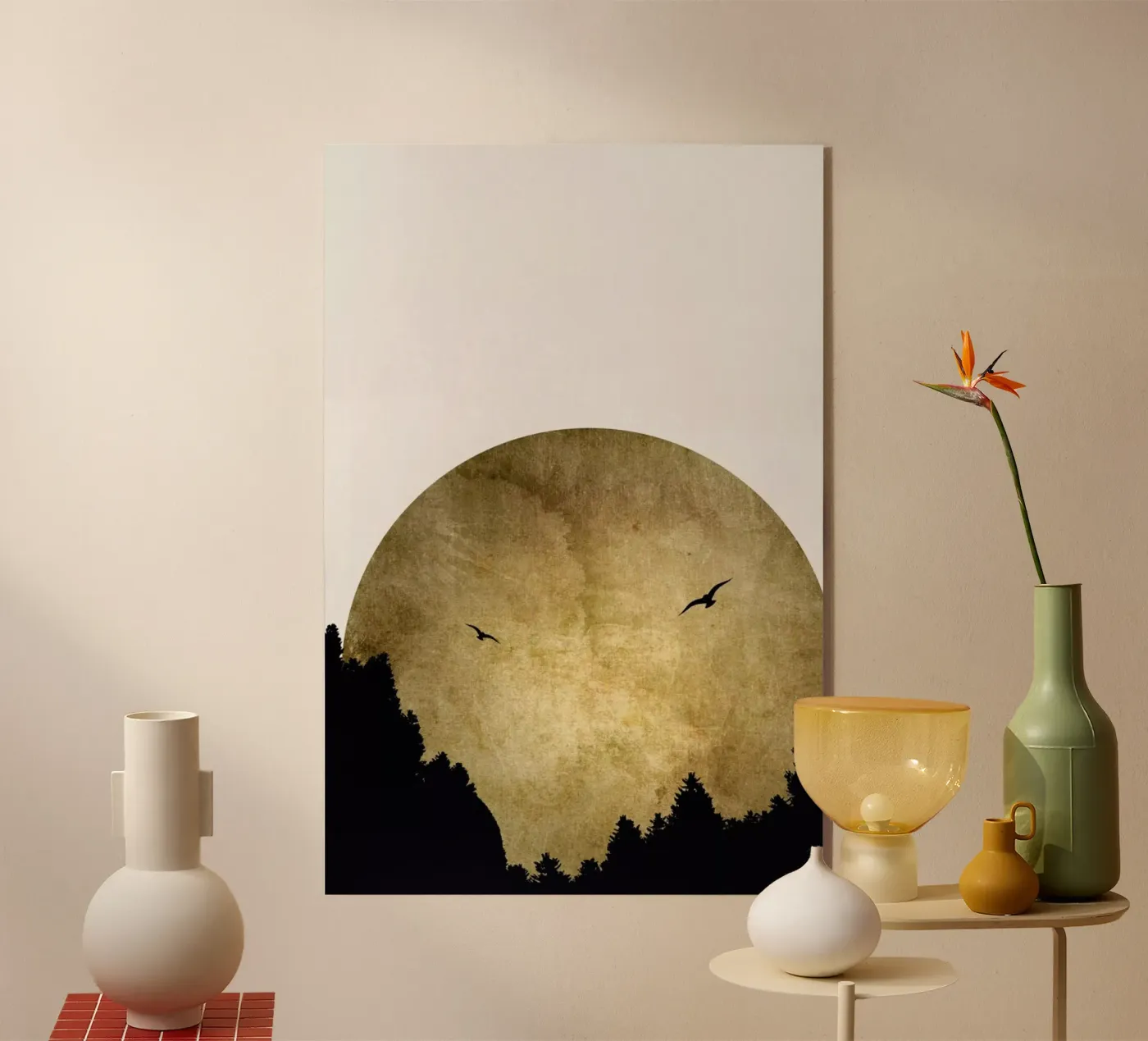 Two Birds Gold plexiglass da Kubistika